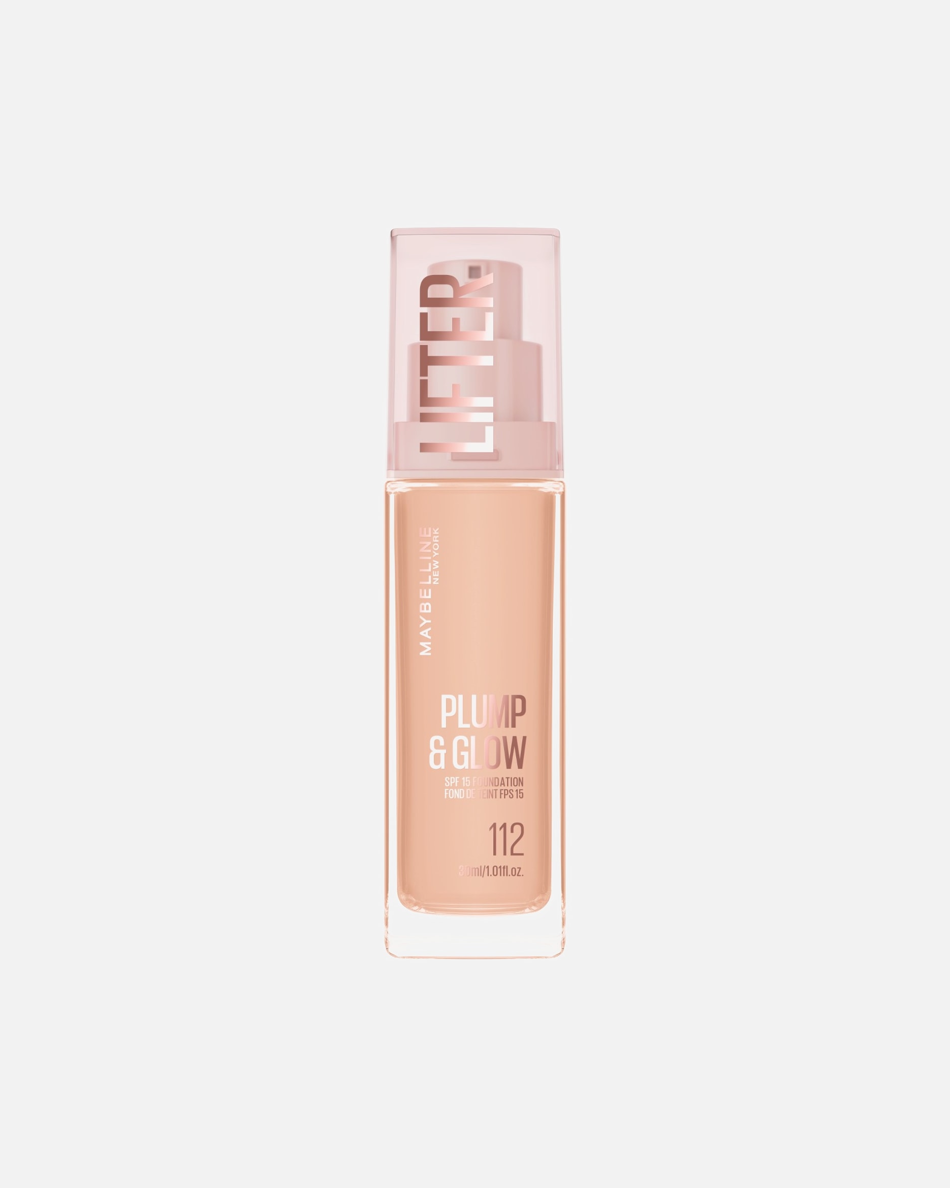 Fond de teint pour Unisexe Maybelline Lifter Plump & Glow 112