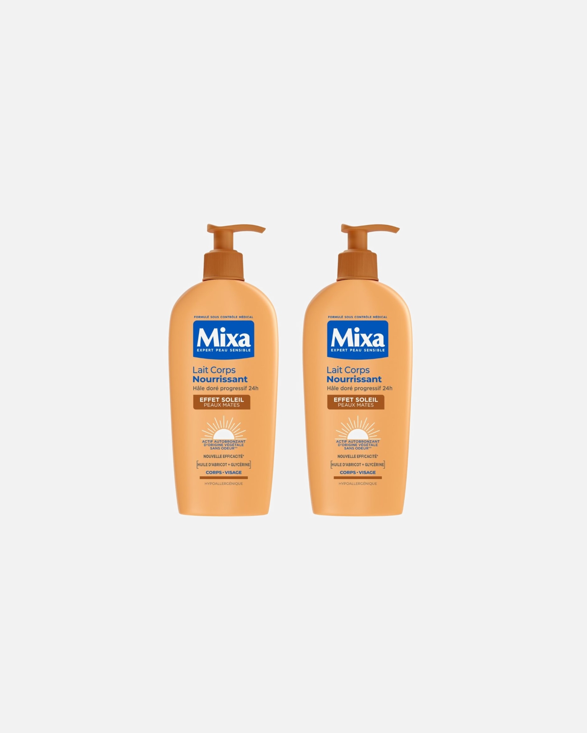 Coffret soin corps pour Unisexe Mixa Autobronzant et Nourissant Effet Soleil Peaux Mates 1 unité