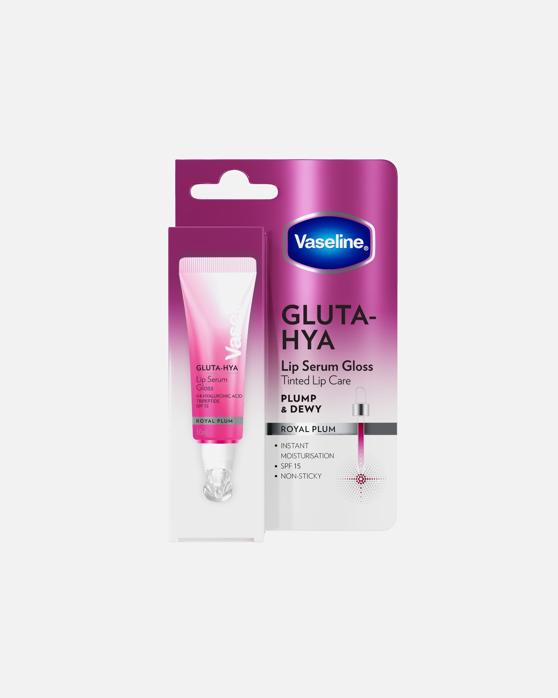 Sérum pour les lèvres pour Unisexe Vaseline Gluta-Hya Royal Plum