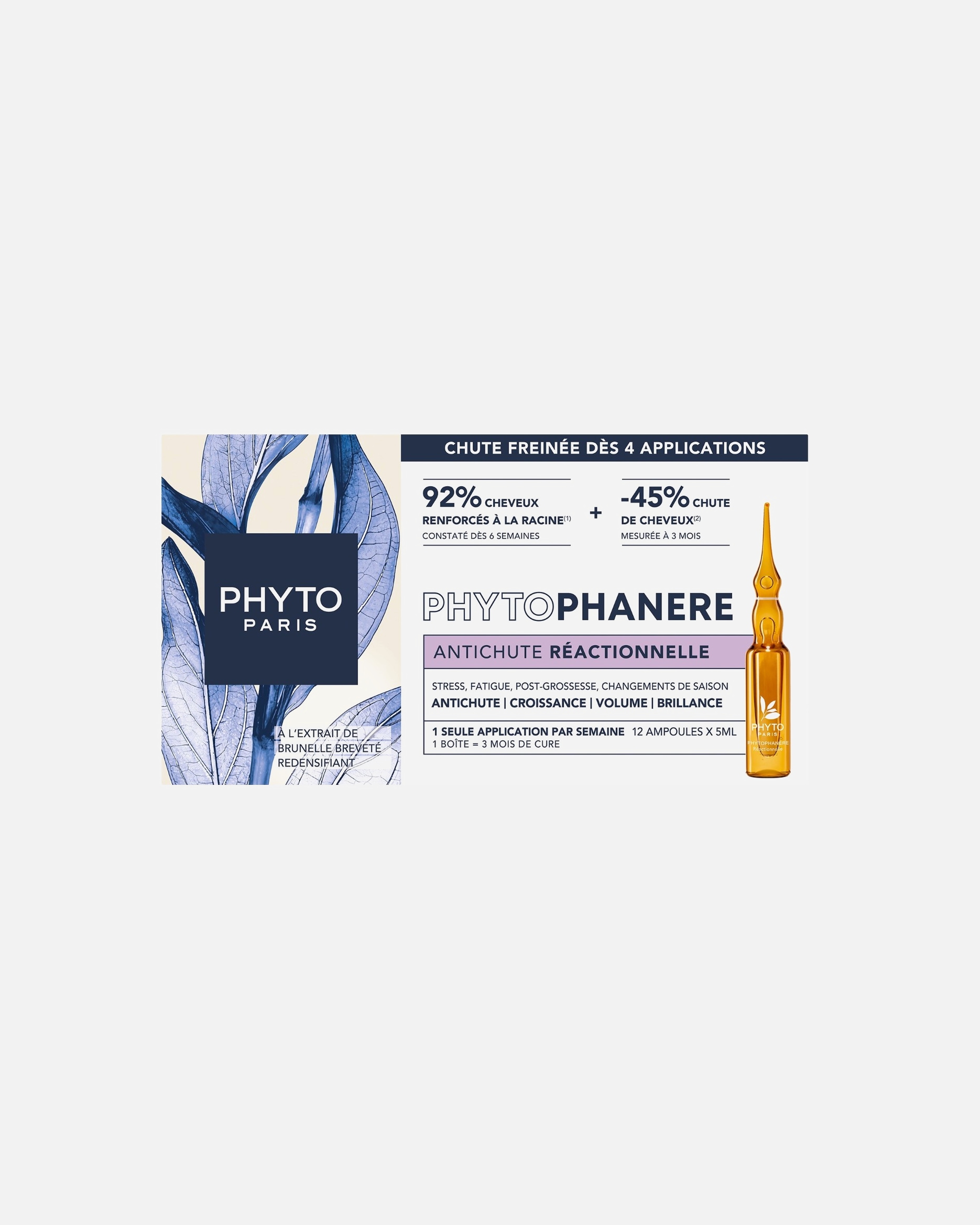 Soin anti-chute de cheveux pour Unisexe Phyto Réactionnelle 5 ml