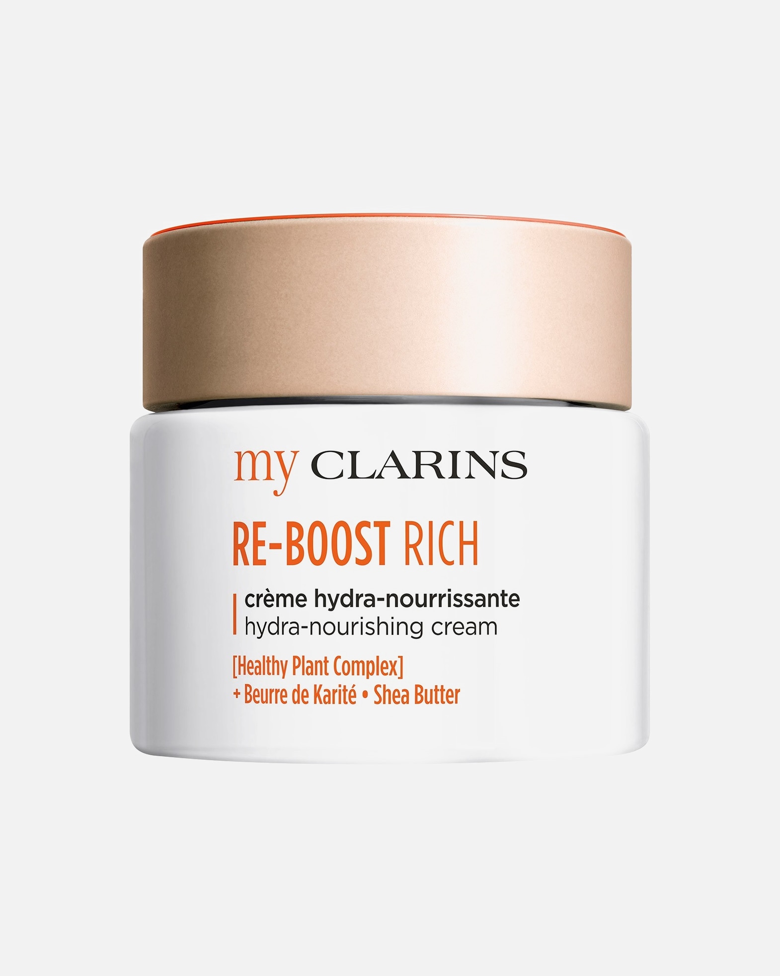 Crème visage pour Unisexe My Clarins RE-BOOST RICH crème hydratante et nourrissante - peaux sèches et sensibles 50 ml