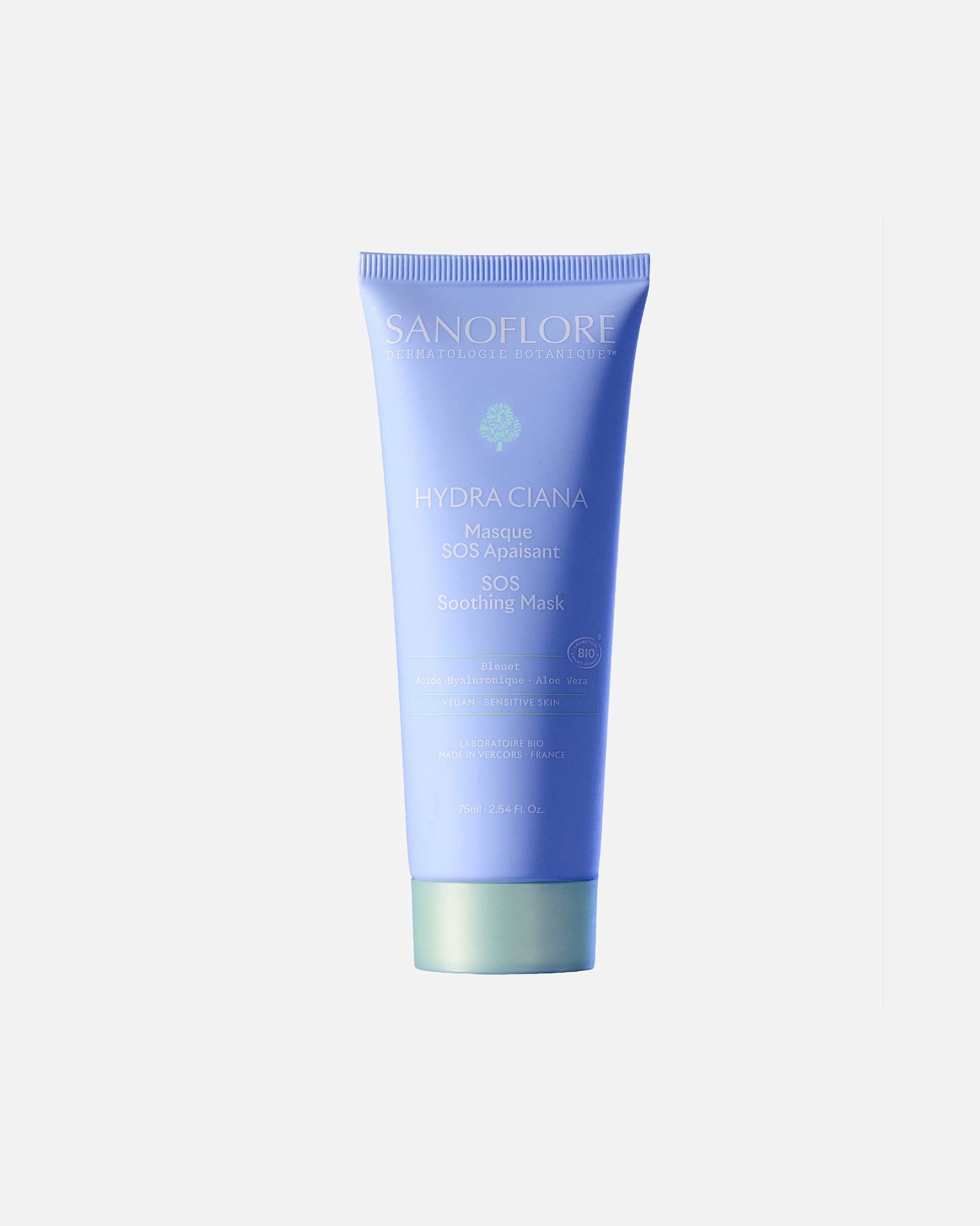 Masque hydratant pour Unisexe Sanoflore Hydra Ciana Sos apaisant 75 ml