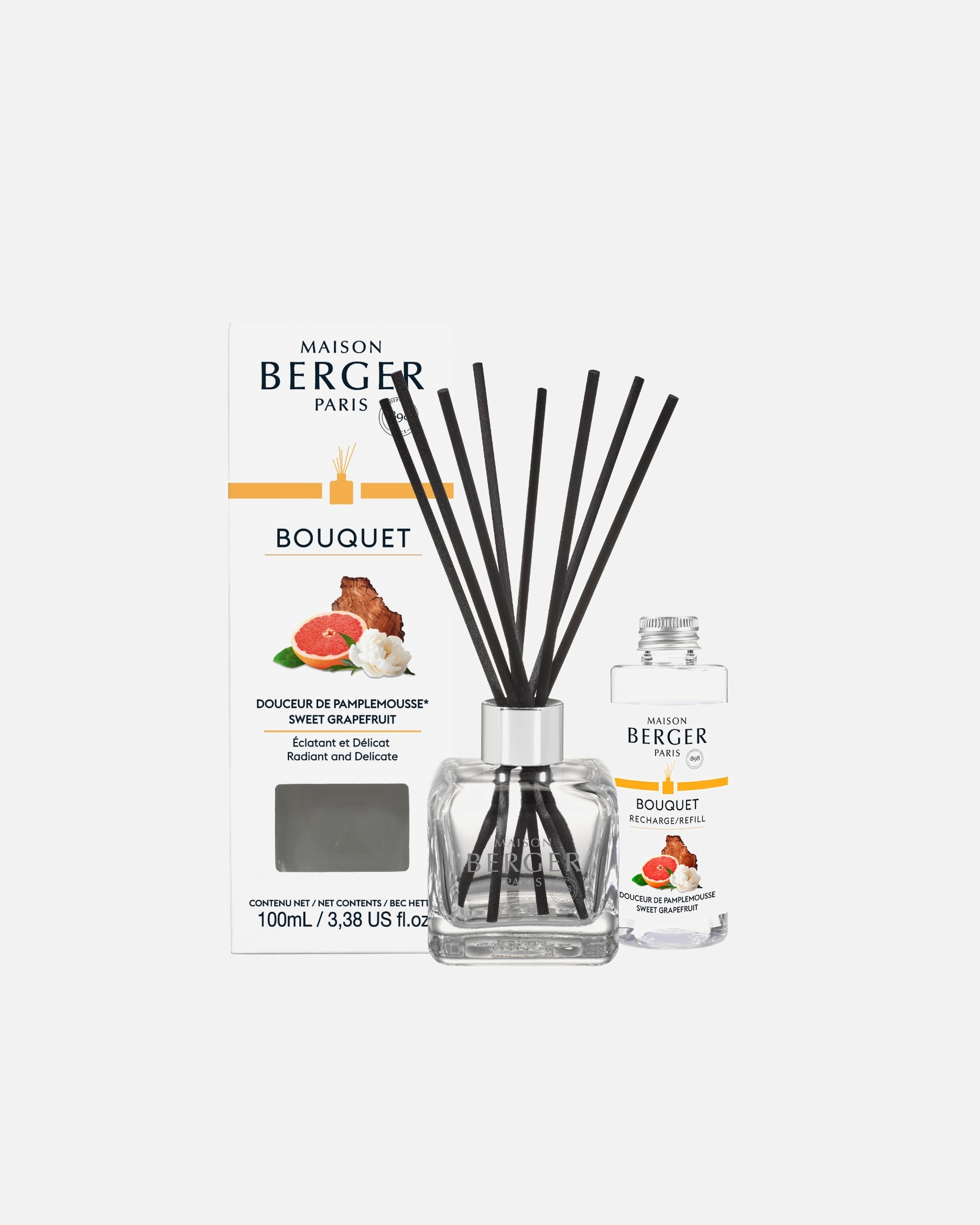 Parfum d'ambiance pour Unisexe Maison Berger Bouquet Glacon Douceur De Pamplemousse 1 unité