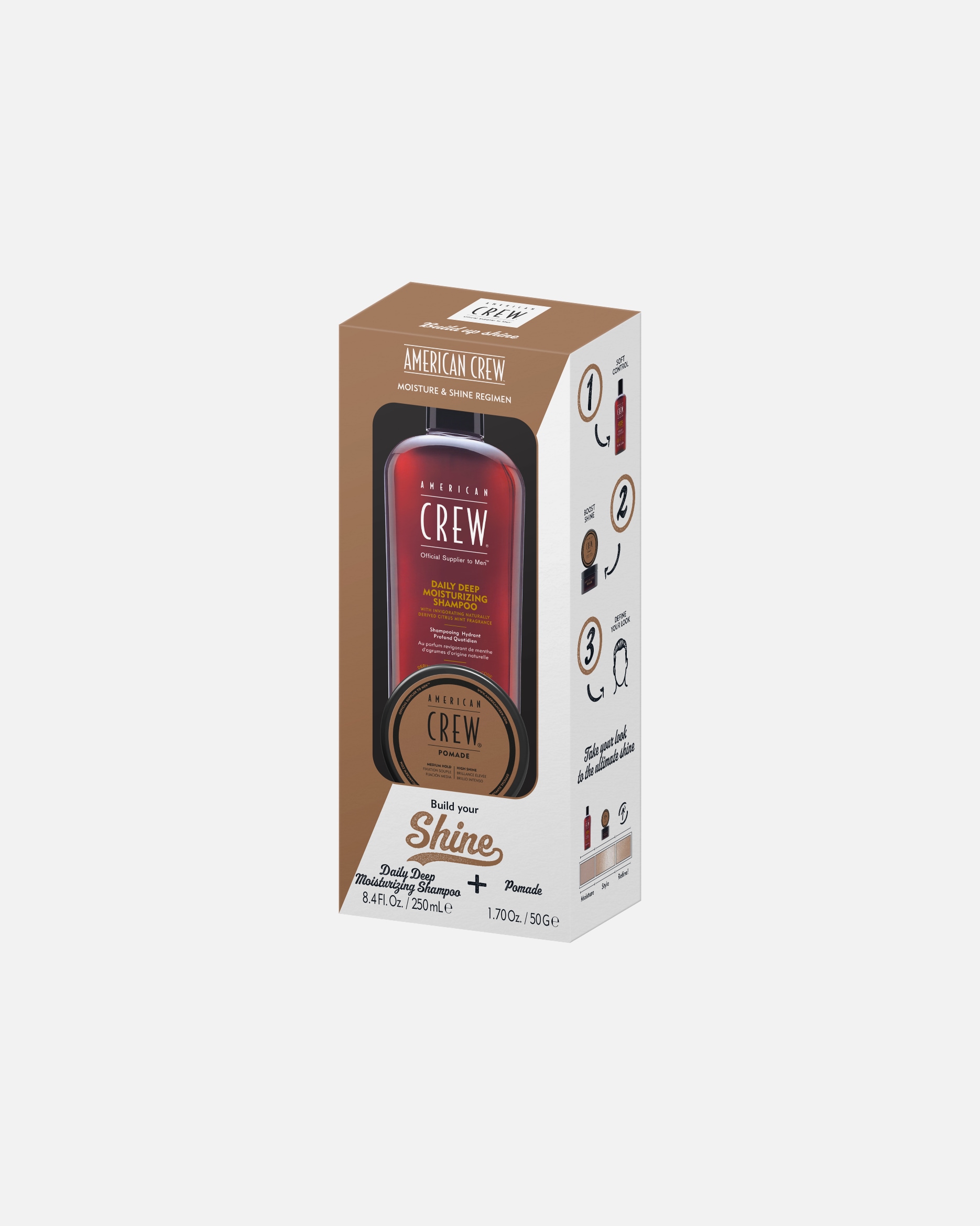 Coffret soin cheveux pour Homme American Crew Duo Shampooing Hydratant Daily Moisturizing 1 unité