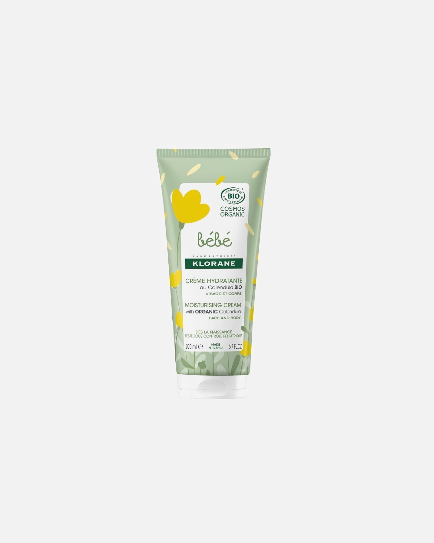 Crème bébé pour Unisexe Klorane Lait hydratant - Peau normale à sèche 200 ml