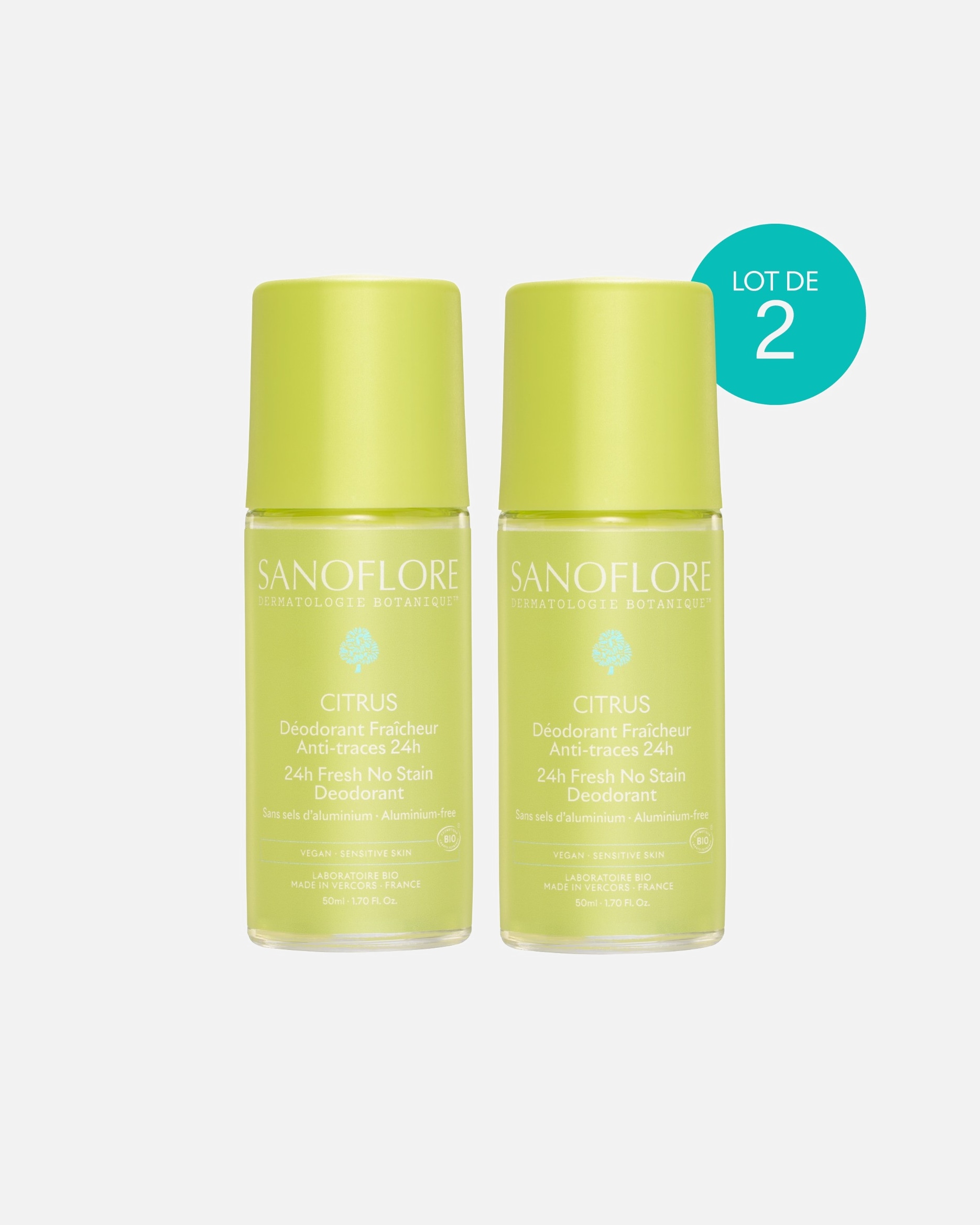 Déodorant pour Unisexe Sanoflore Citrus 24h 1 unité
