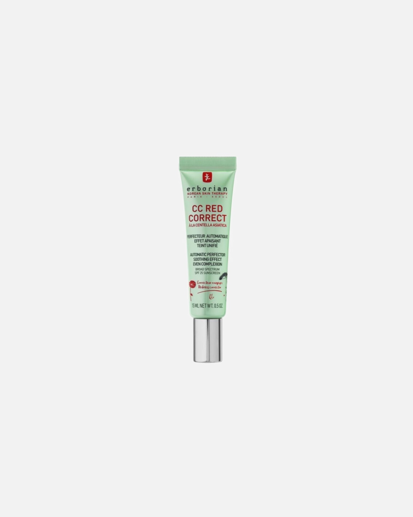 CC crème pour Unisexe Erborian Red Correct - à la centella asiatica 15 ml