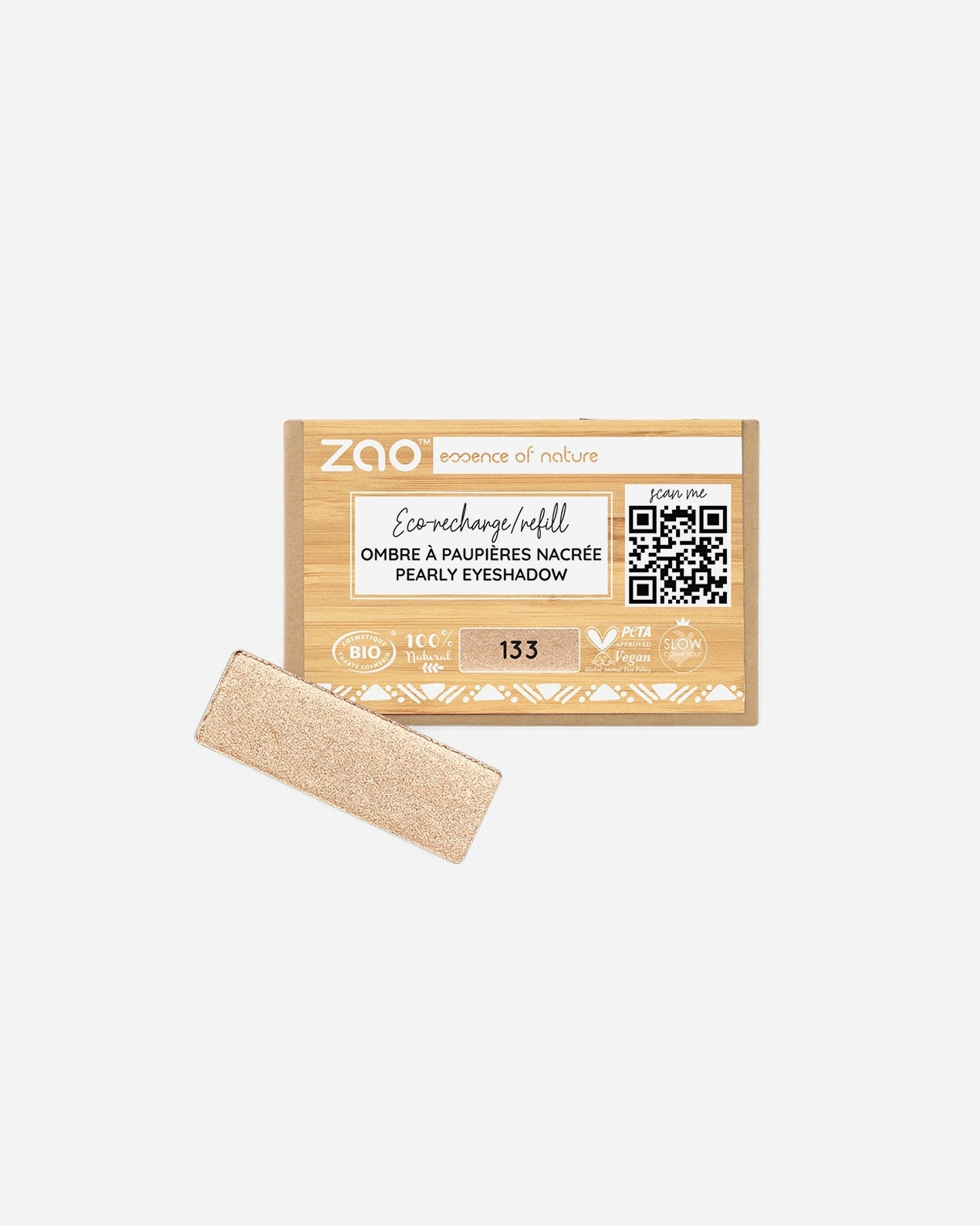 Ombre à paupières pour Unisexe ZAO Rectangle - Recharge 133