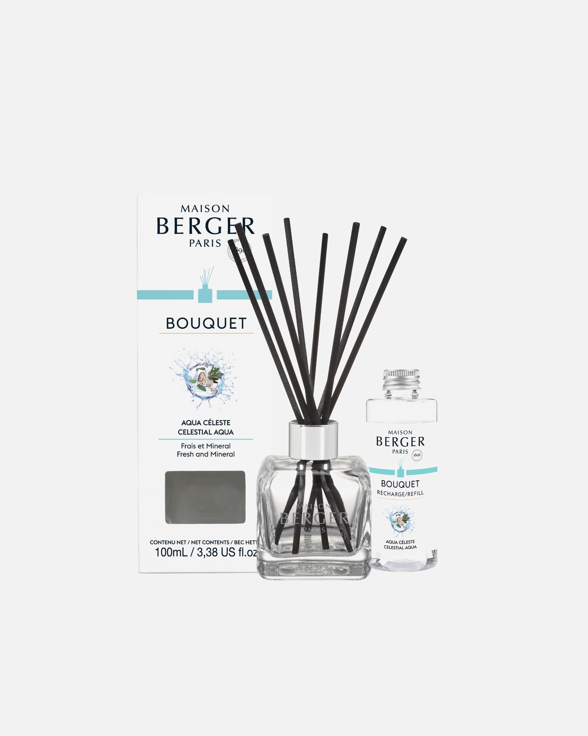 Parfum d'ambiance pour Unisexe Maison Berger Bouquet Glacon Aqua Celeste 1 unité