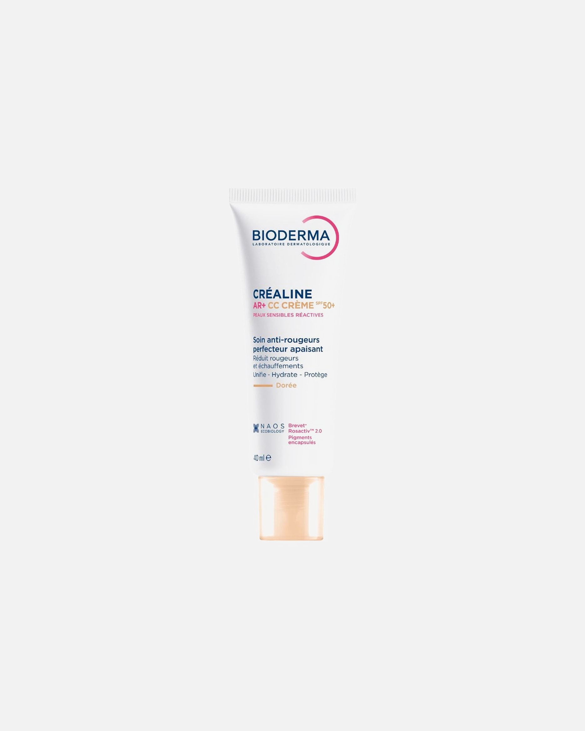CC crème pour Unisexe Bioderma Crealine AR+ CC CREME SPF50+ DOREE 40 ml