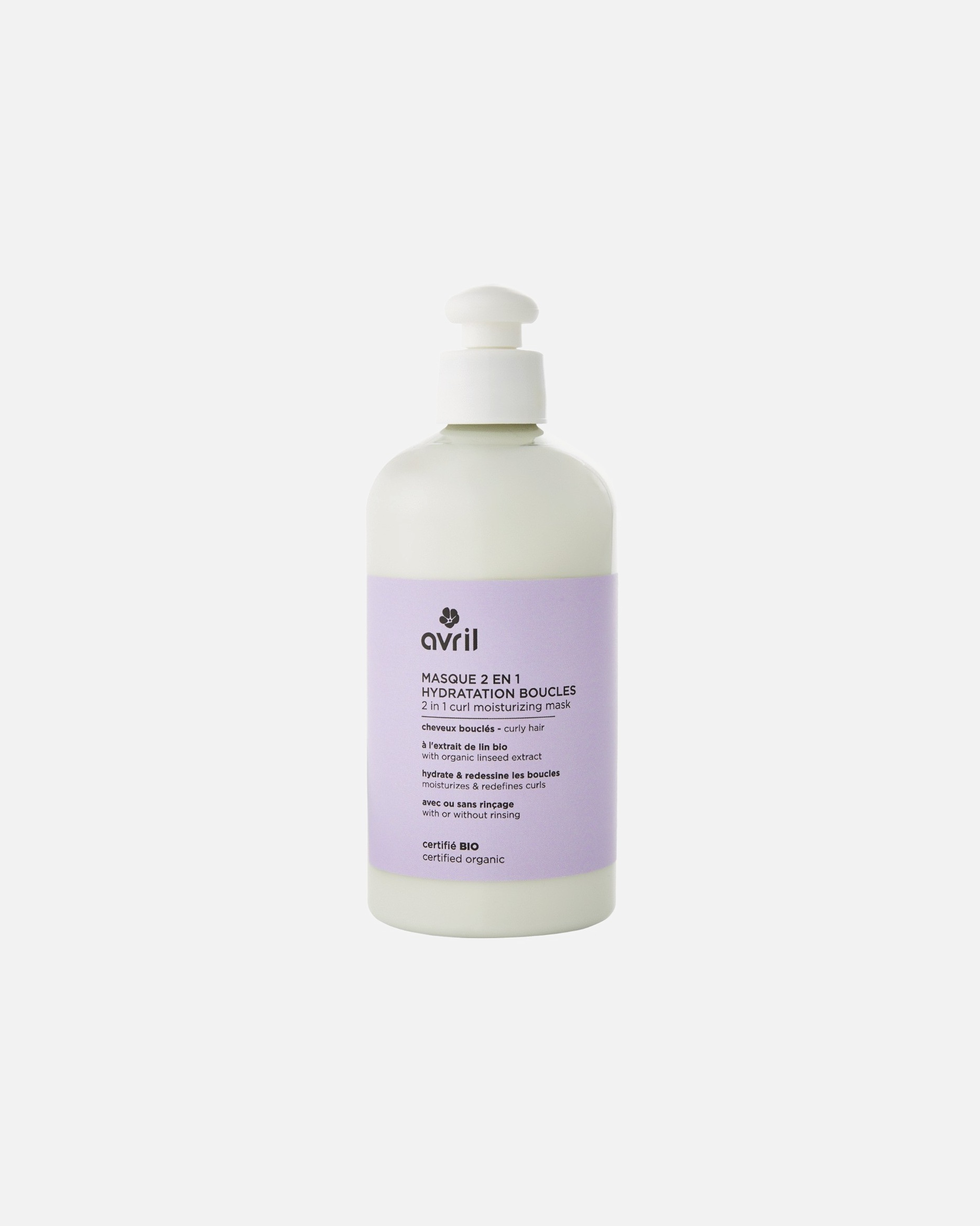 Masque capillaire pour Unisexe Avril Default Brand Line 2 en 1 hydratation boucles 300 ml