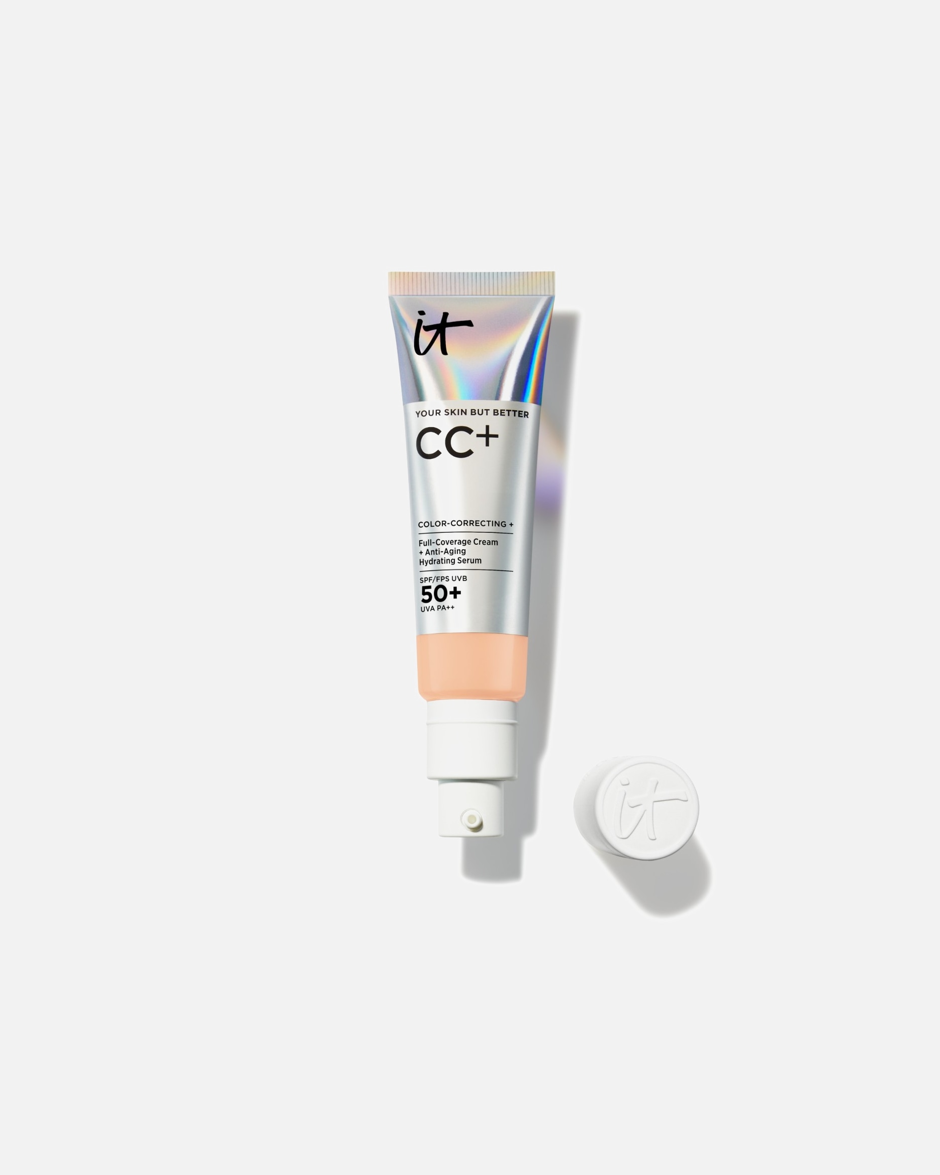 CC crème pour Unisexe IT Cosmetics Your Skin But Better CC+ Cream SPF 50+ Light Medium