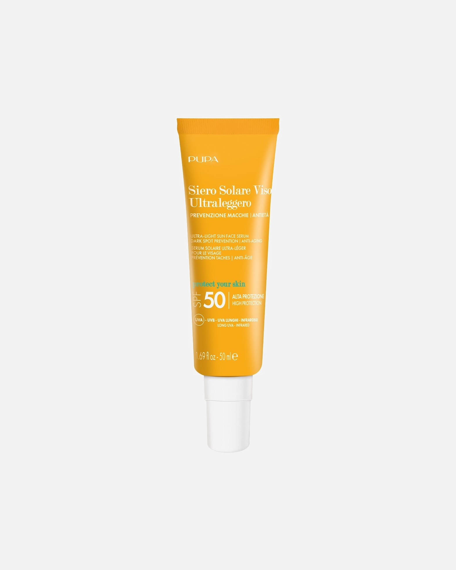 Crème solaire pour Unisexe PUPA Milano ULTRA LIGHT SERUM SPF 50 50 ml
