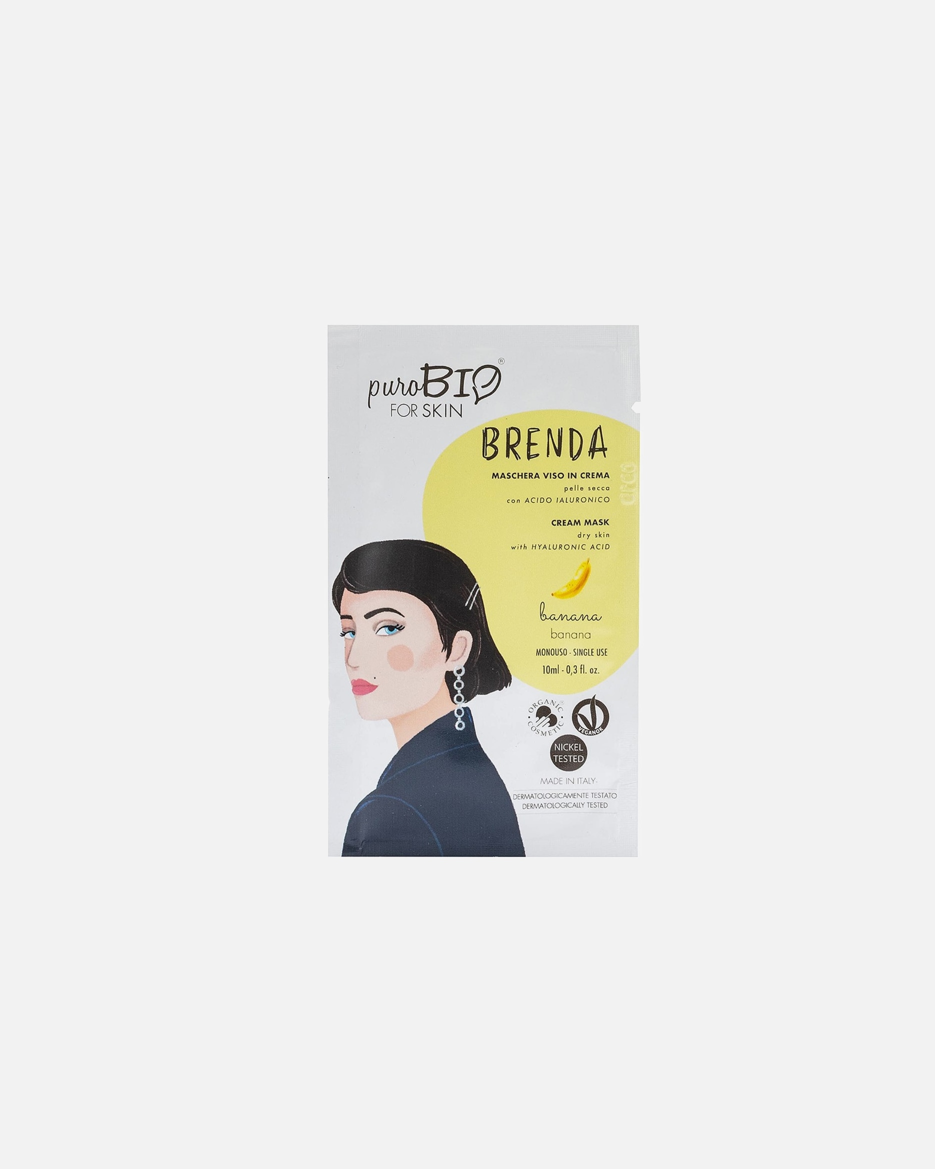 Masque illuminateur pour Femme Purobio BRENDA - Masque crème - peau sèche BANANE