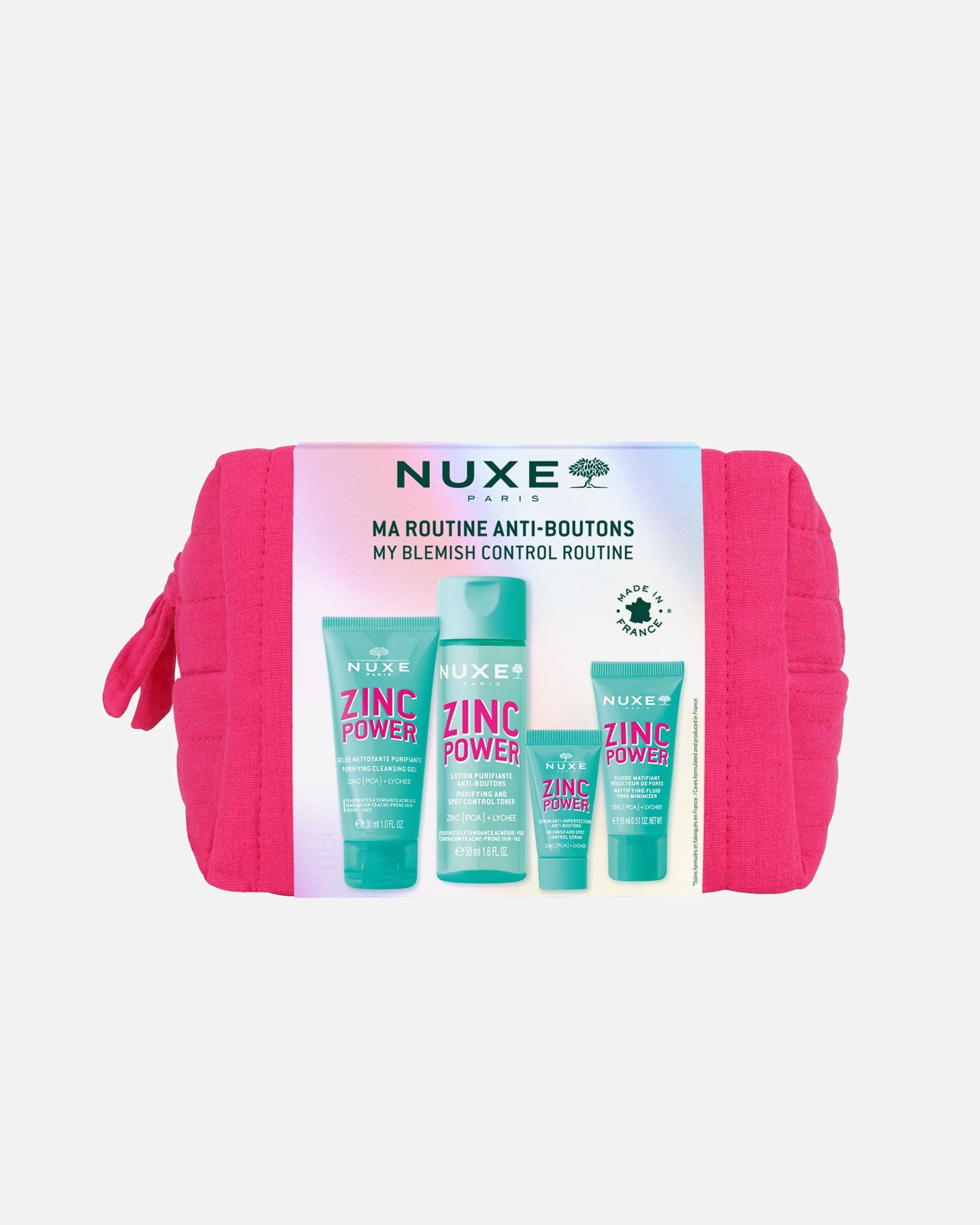 Coffret soin visage pour Femme NUXE Zinc Power Trousse Ma Routine Anti-boutons 1 unité