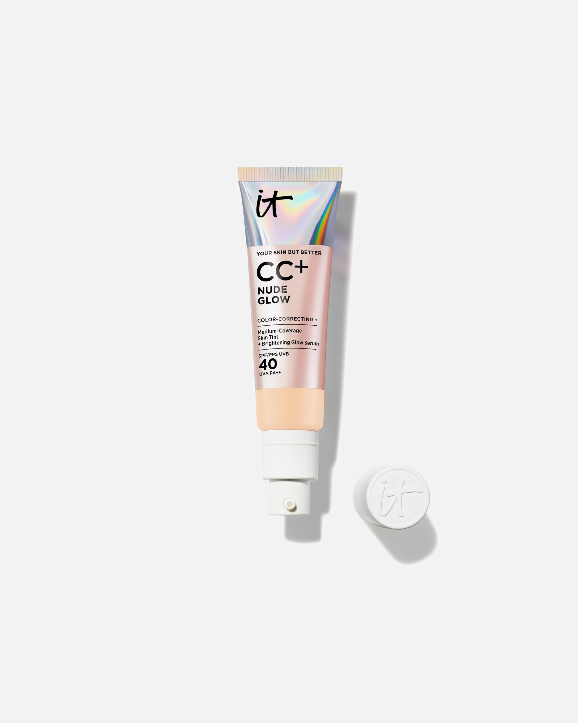 CC crème pour Unisexe IT Cosmetics Your Skin But Better CC+ Cream Nude Glow SPF 40 LIGHT