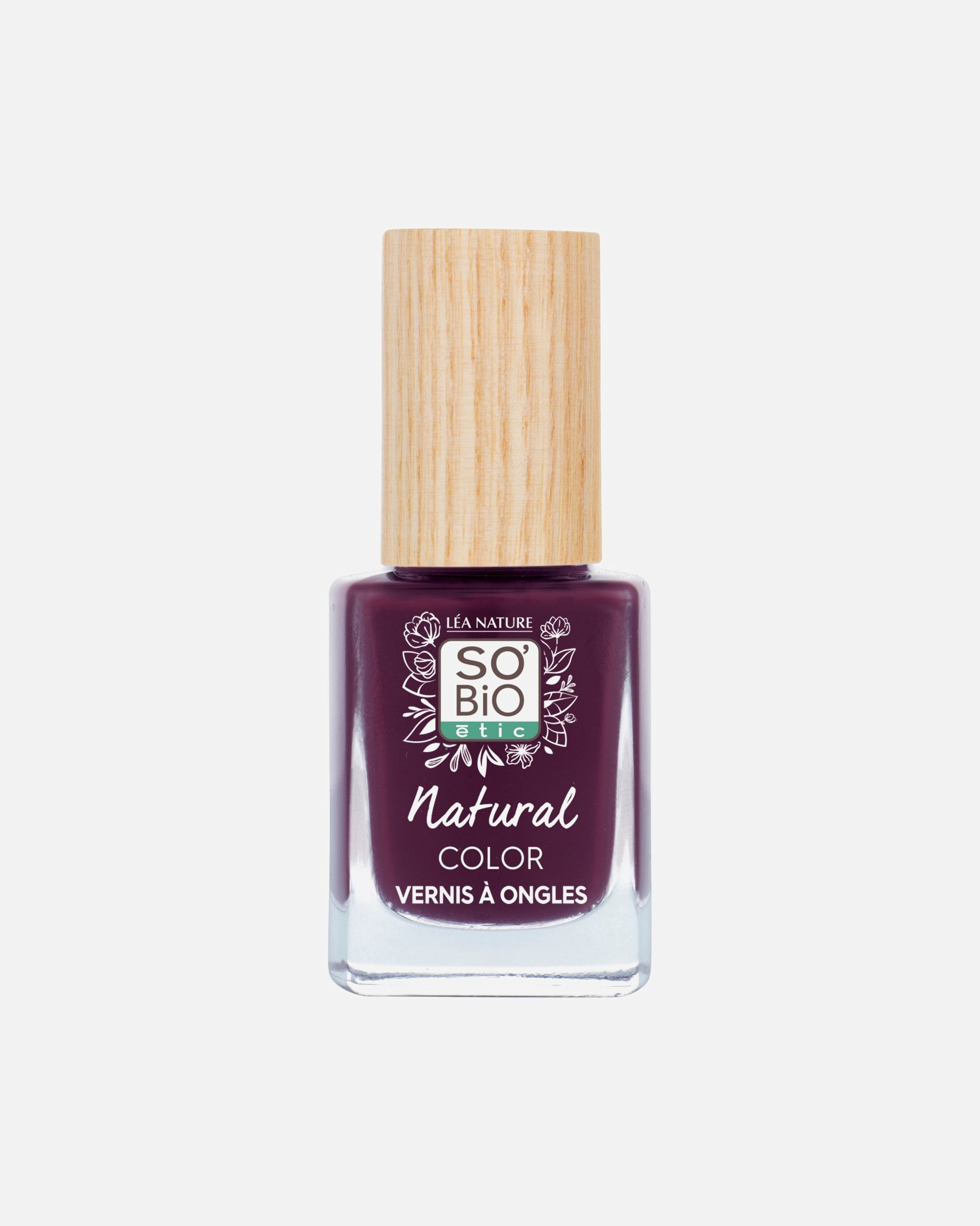 Vernis pour Unisexe SO BiO étic Natural Color Vernis à ongles, Natural Color - 55 Prun e noir