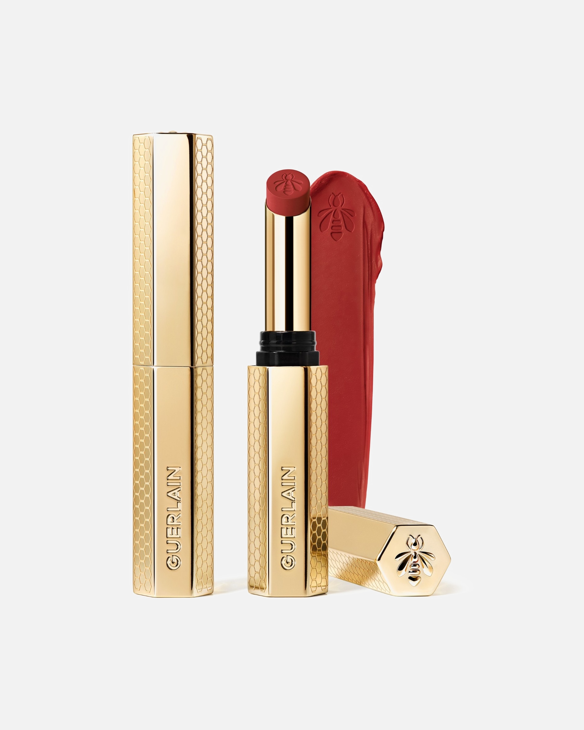 Rouge à lèvres pour Unisexe Guerlain KissKiss Le Rouge à Lèvres Intense Au Miel - Rechargeable 599 RED ASTER
