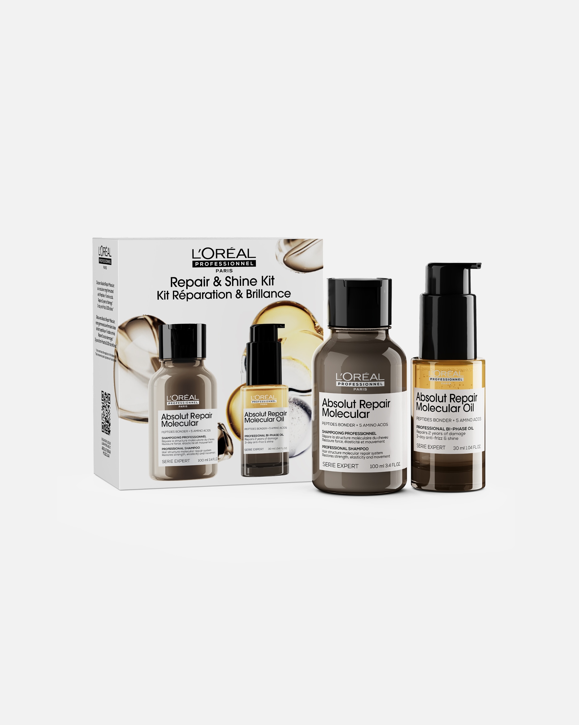 Coffret soin cheveux pour Unisexe L´Oréal Professionnel Paris Serie Expert Absolut Repair Molecular Kit 1 unité