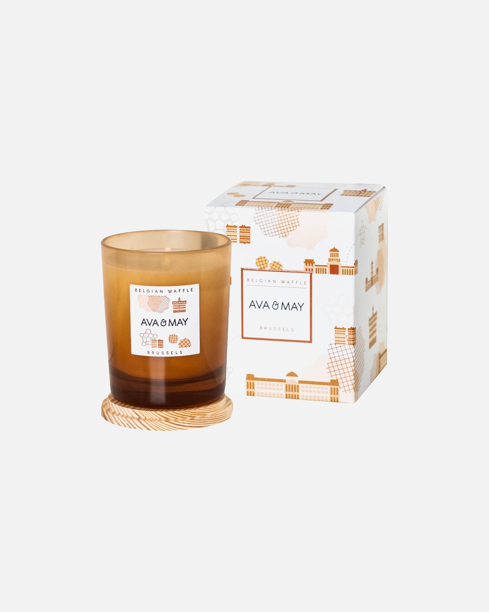Bougie pour Unisexe AVA & MAY Bougie parfumée Gaufre Belge 180 g
