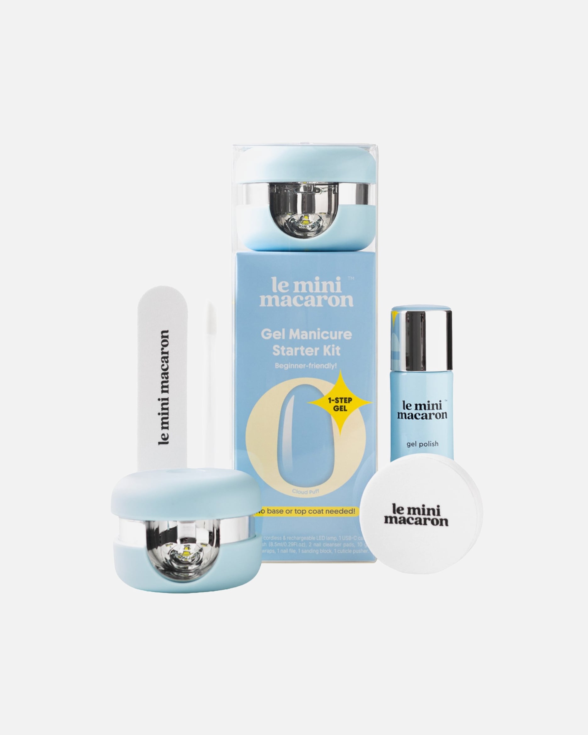 Kit de soins pour les ongles pour Unisexe Le Mini Macaron Kit de vernis semi-permanent Cloud Puff