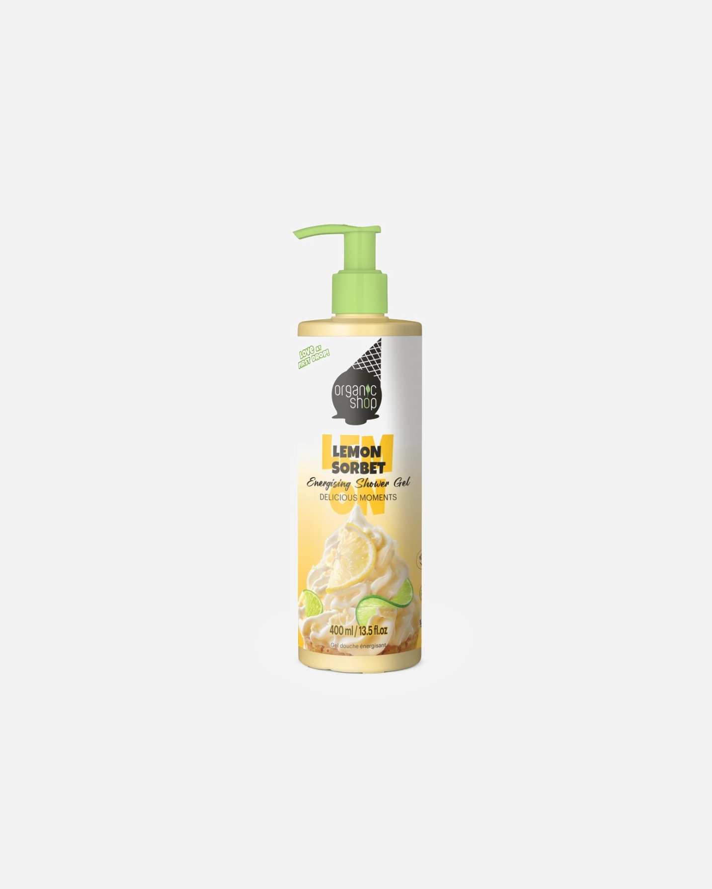 Gel douche pour Unisexe Organic Shop Sorbet Citron Energisant 400 ml