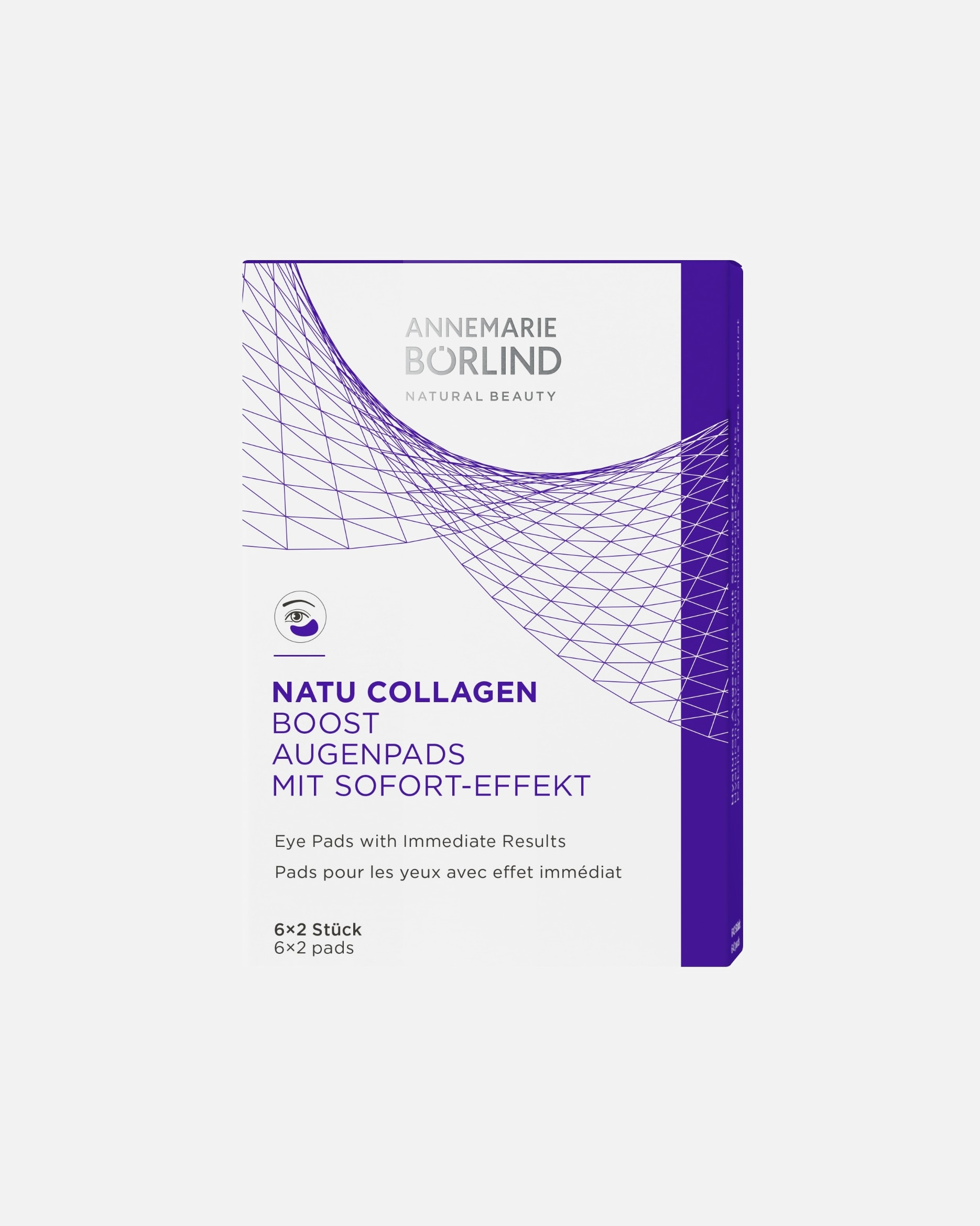 Patchs yeux pour Unisexe ANNEMARIE BÖRLIND NATUCOLLAGEN BOOST NATU COLLAGEN BOOST PADSpour les yeux avec effet immédiatLIMITED EDITION 1 Pièce