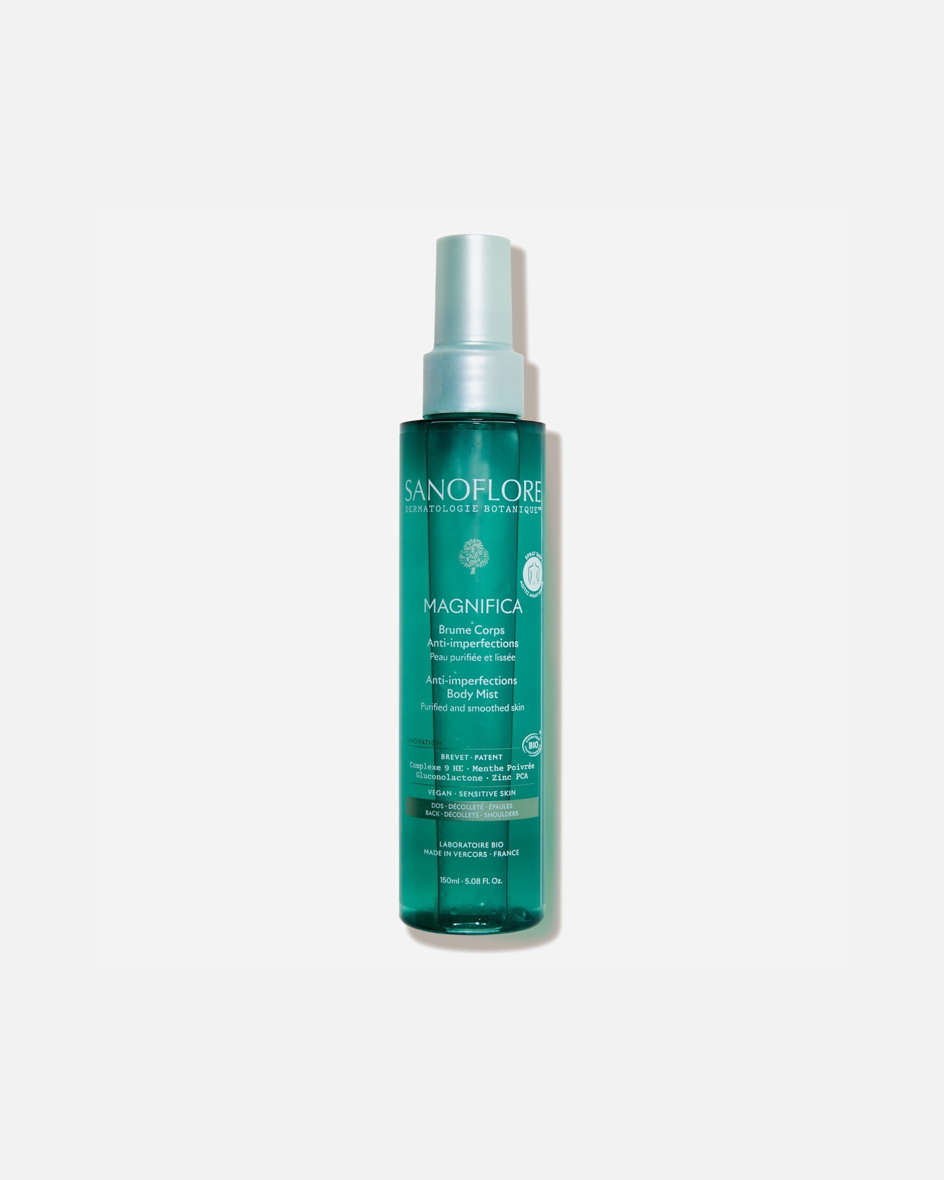 Soin anti-acné pour Unisexe Sanoflore Magnifica Brume corps anti-imperfections 150 ml