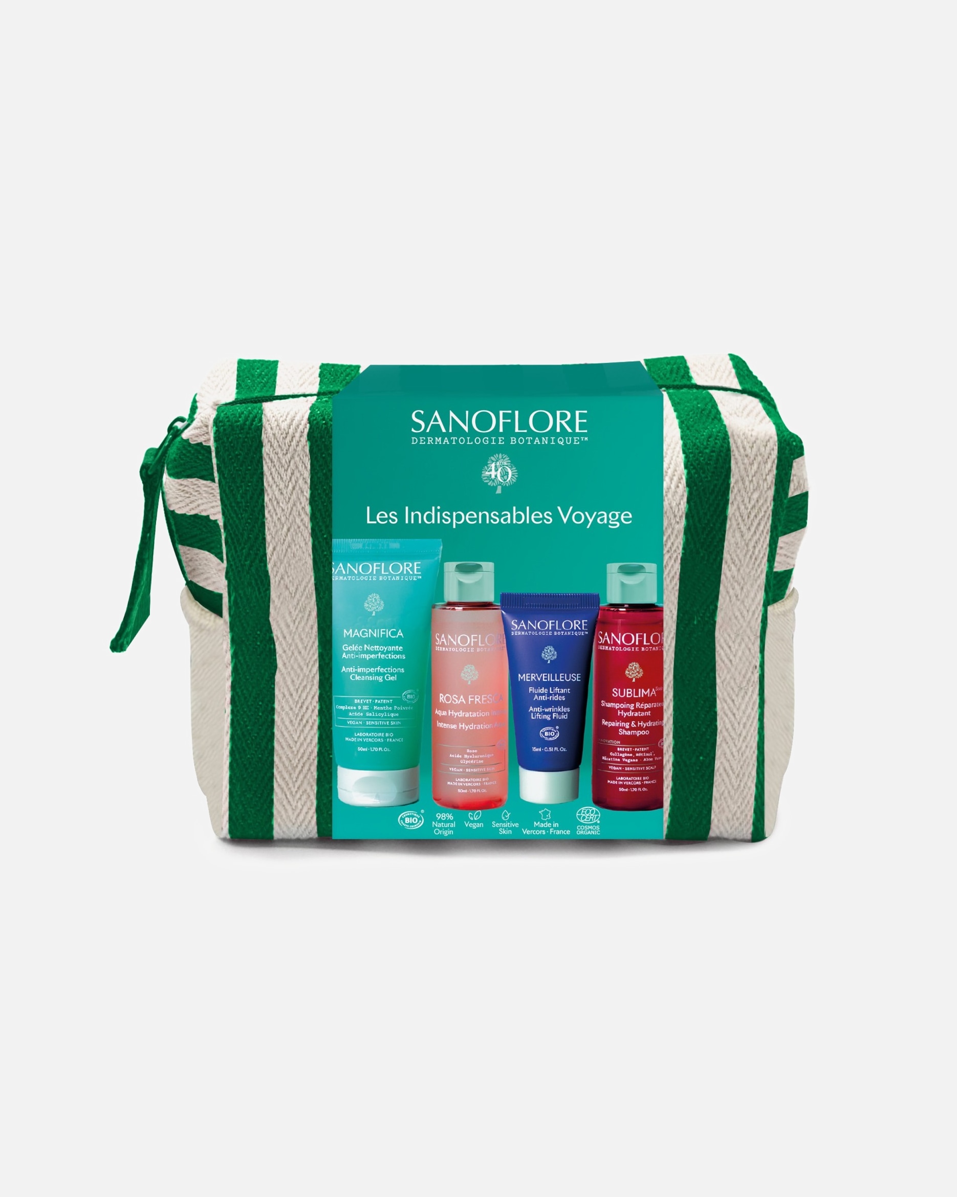 Coffret soin visage pour Unisexe Sanoflore Les indispensables voyage 1 unité