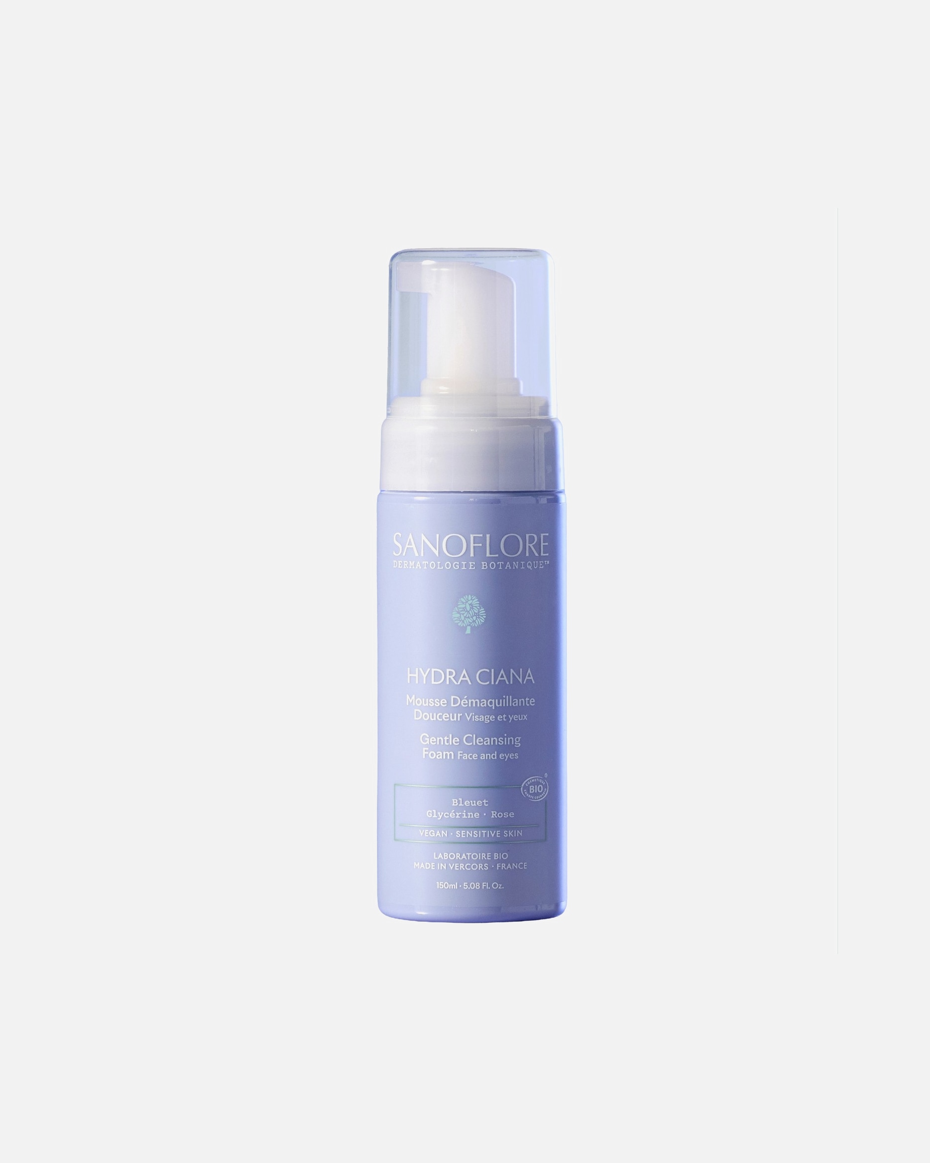 Démaquillant pour Unisexe Sanoflore Hydra Ciana Mousse démaquillante douceur 150 ml