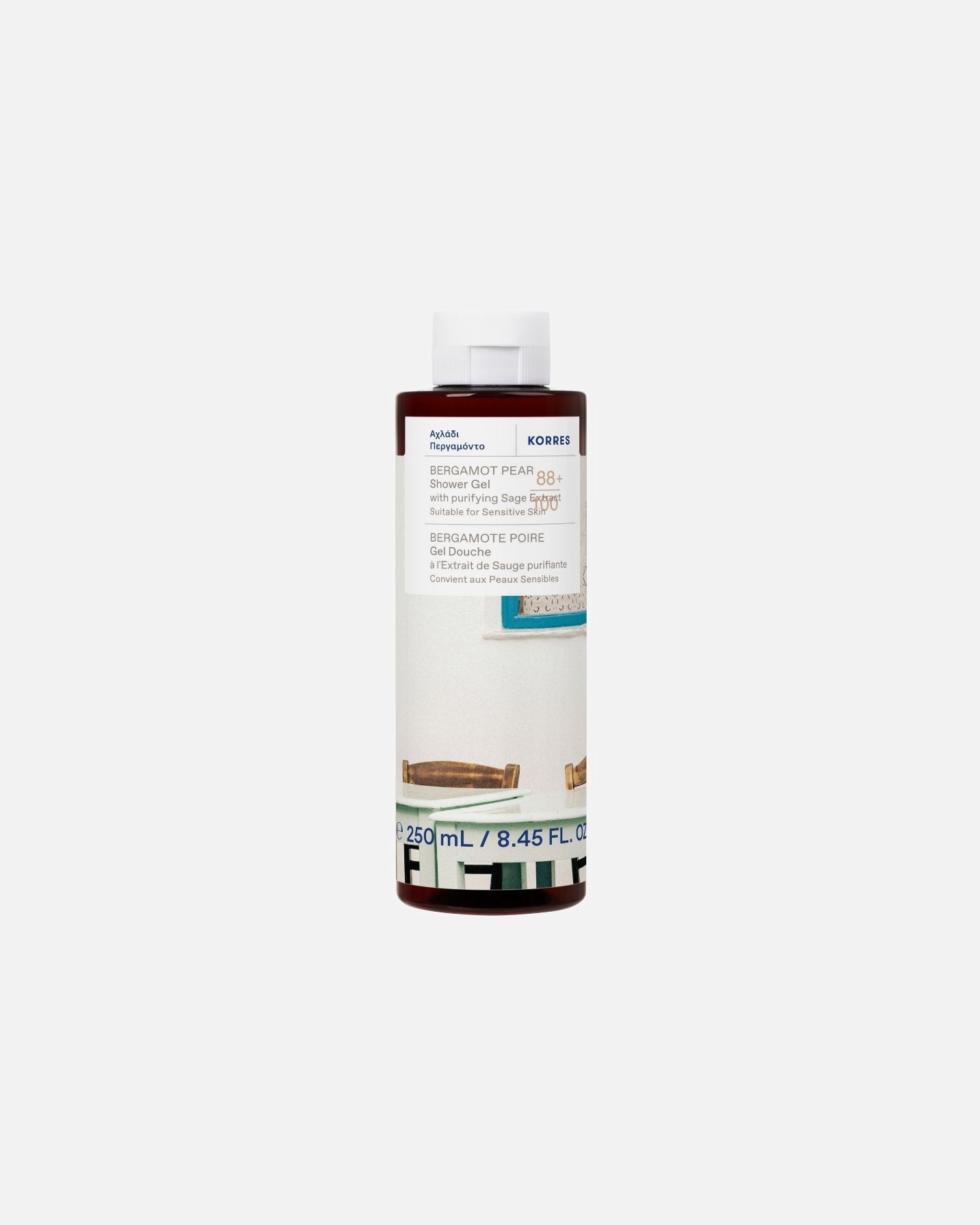 Gel douche pour Unisexe KORRES Poire Bergamote 250 ml