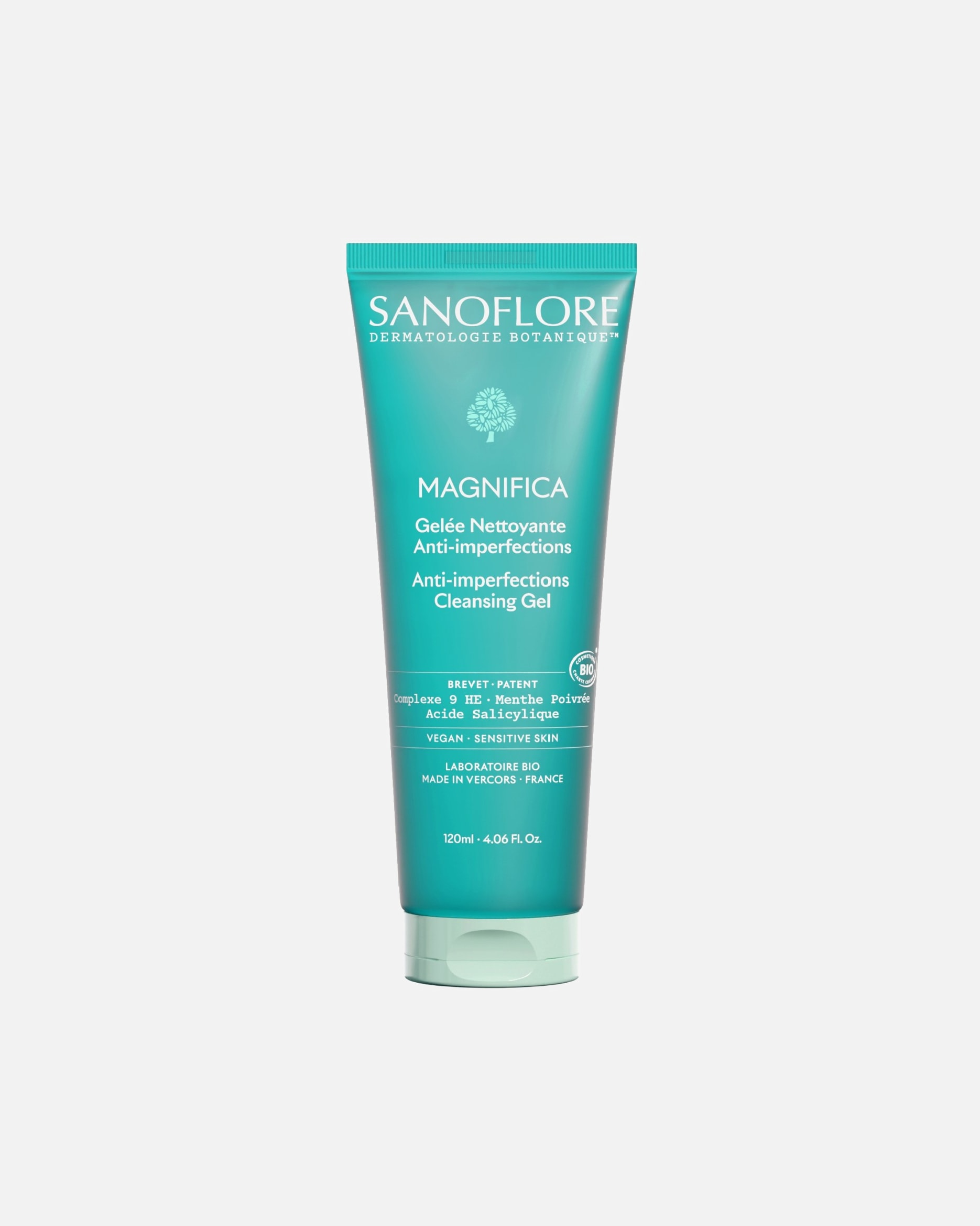 Gel nettoyant pour Unisexe Sanoflore Magnifica Gelée nettoyante anti-imperfections 120 ml