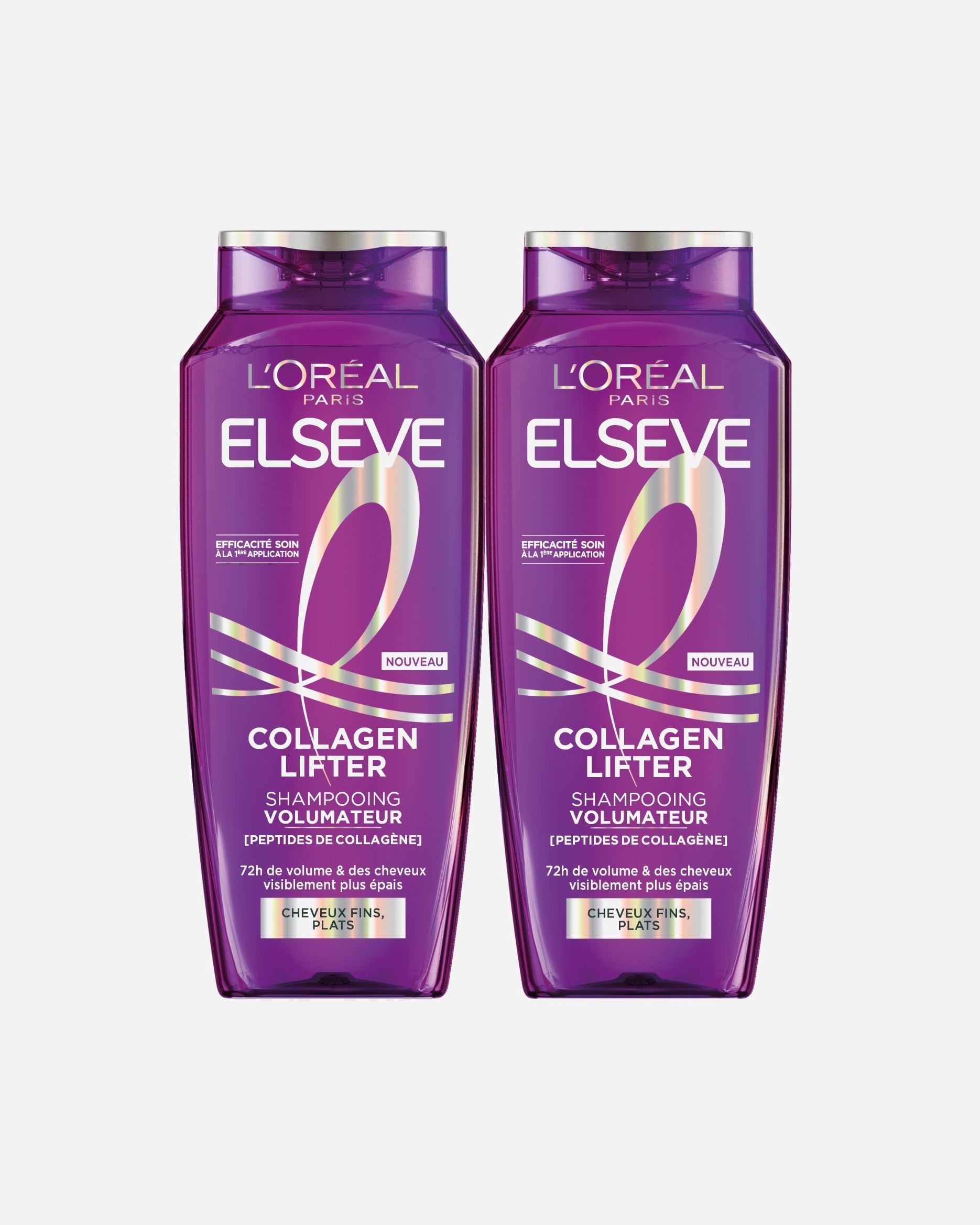 Shampooing pour Unisexe L’Oréal Paris Volumateur Sans Silicones Enrichi en Peptides de Collagène 1 ml