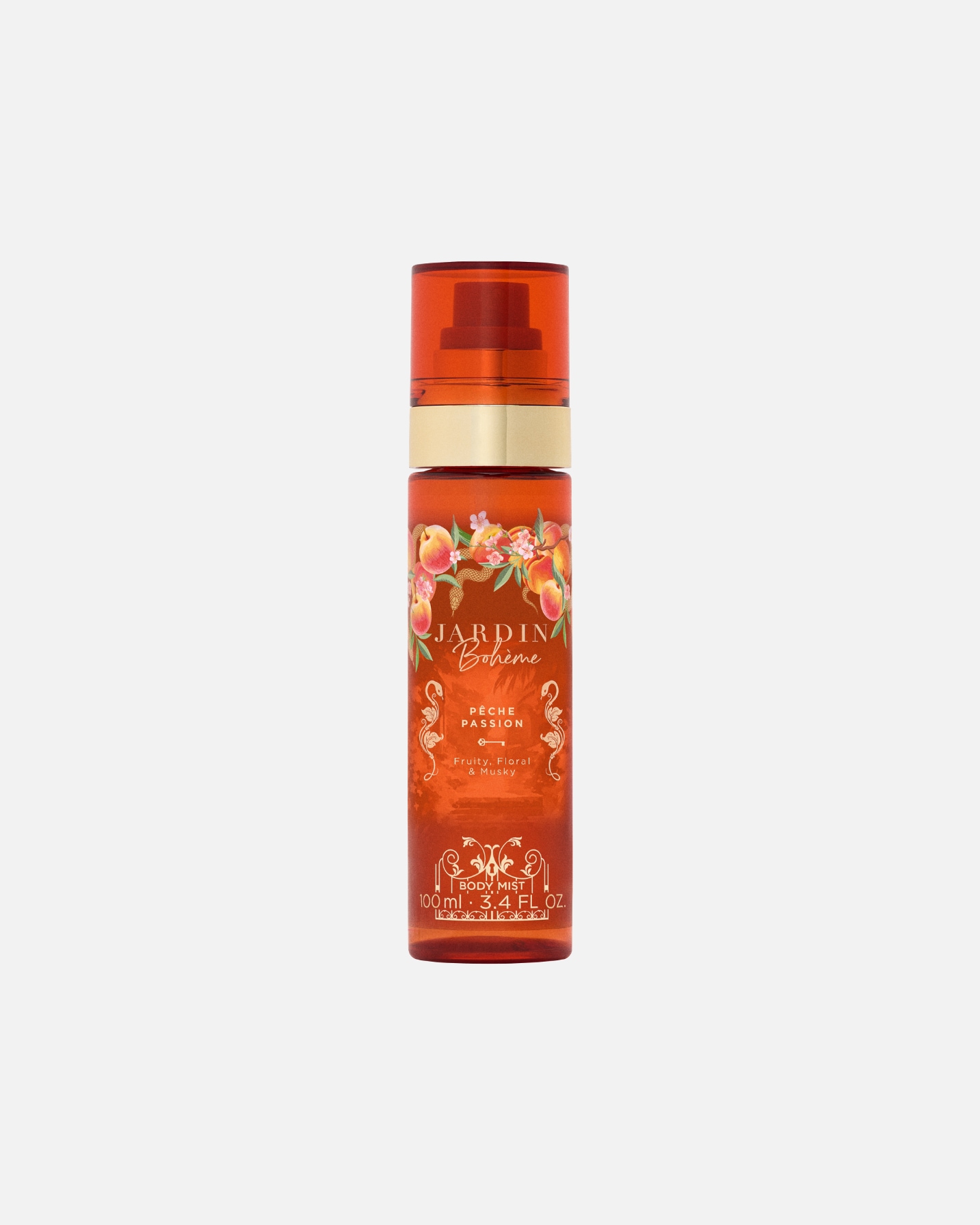 Spray pour le corps pour Unisexe Jardin Bohème Fruit Collection Brume Pêche Passion 100 ml