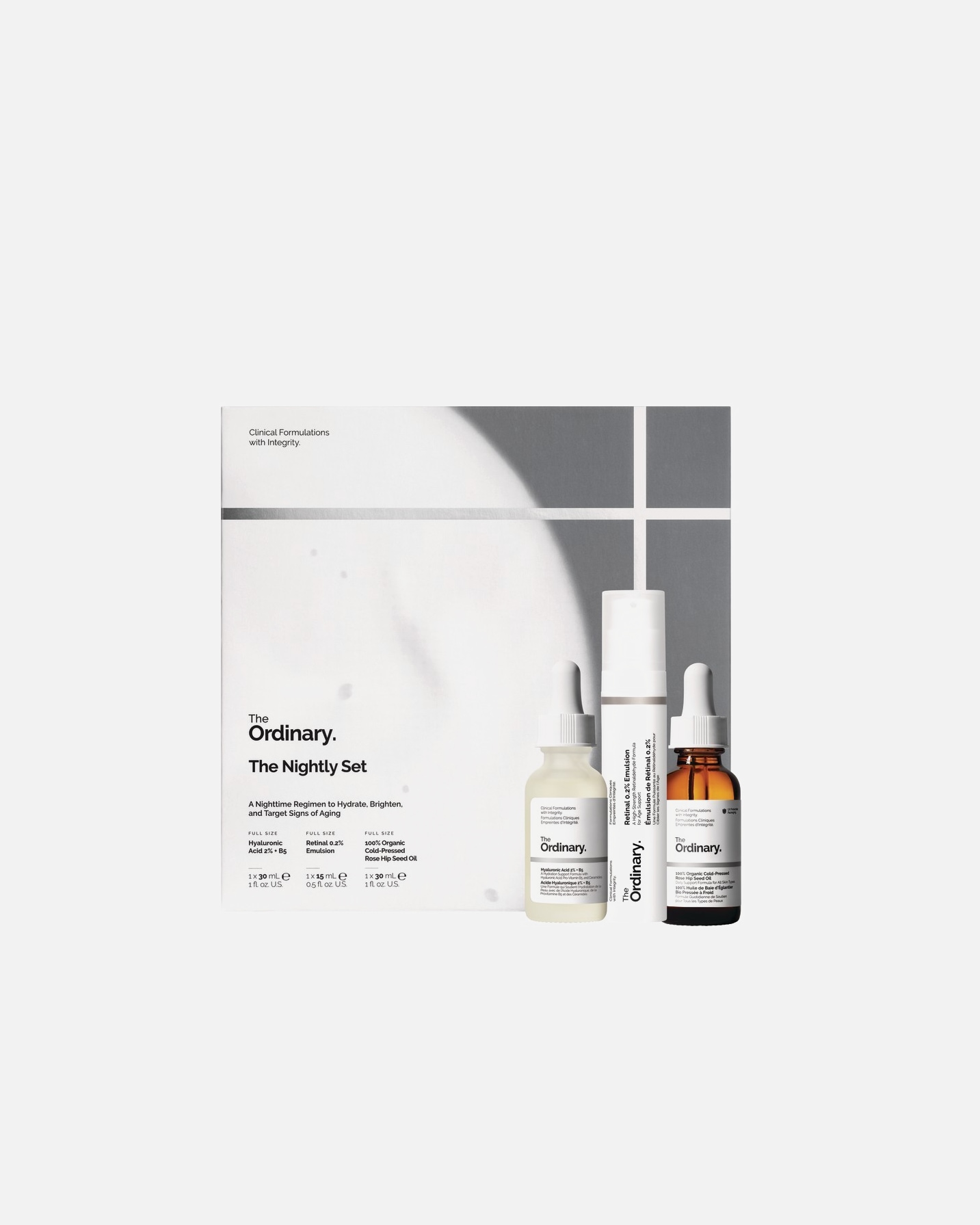 Coffret soin visage pour Unisexe The Ordinary Le Set Nuit 1 Pièce