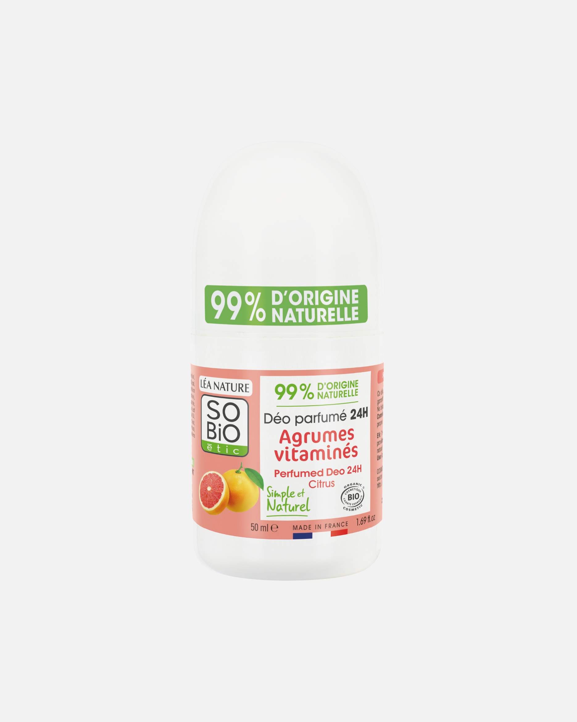 Déodorant pour Unisexe SO BiO étic Parfumé Agrumes Vitaminés 50 ml