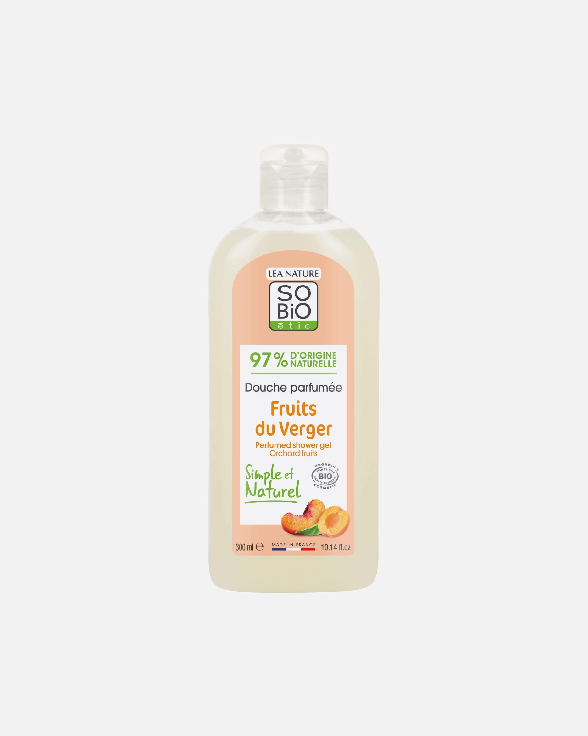 Gel douche pour Unisexe SO BiO étic Fruits du Verger 300 ml
