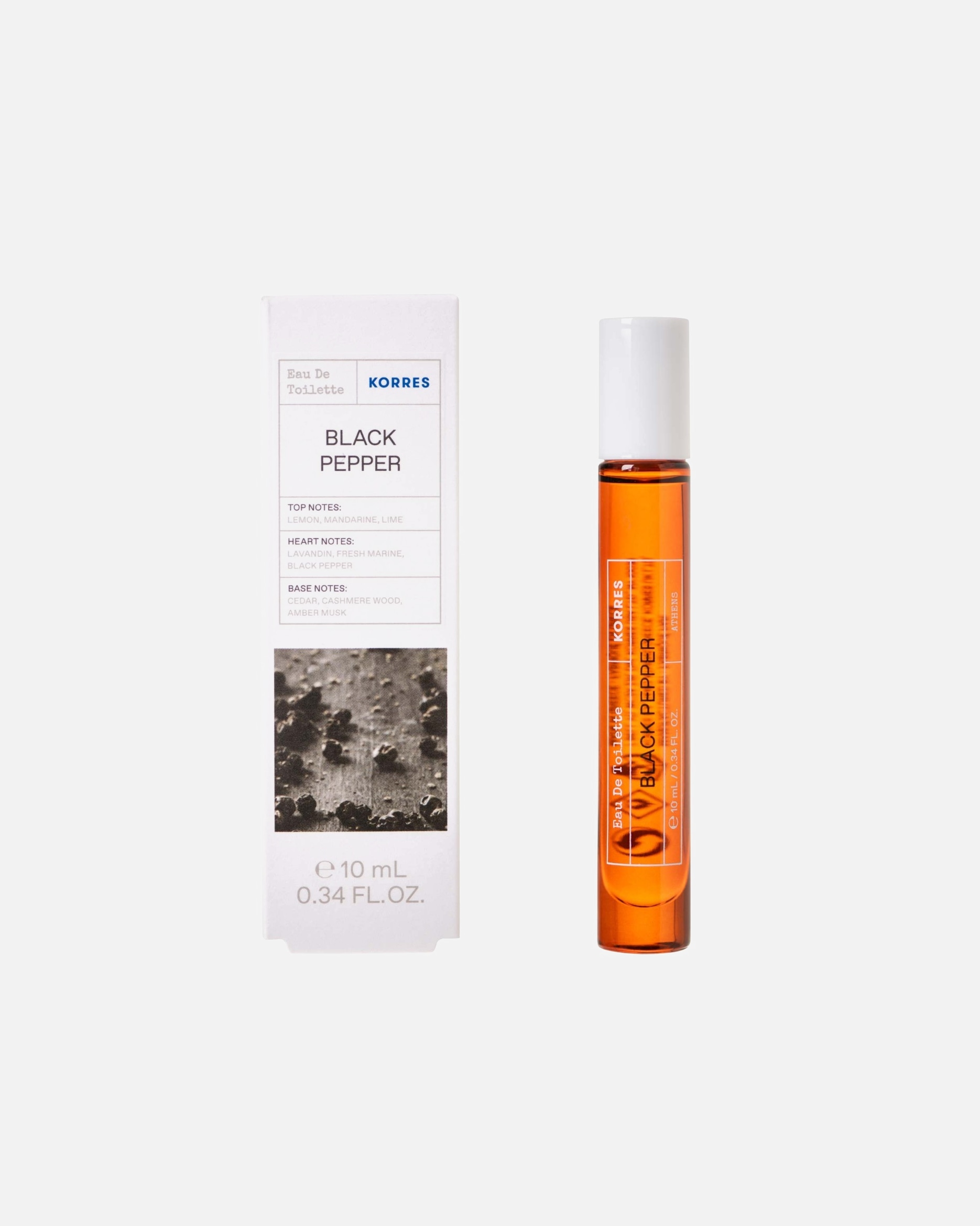 Eau de toilette pour Homme KORRES Eau de toilette Black Pepper 50ml 10 ml