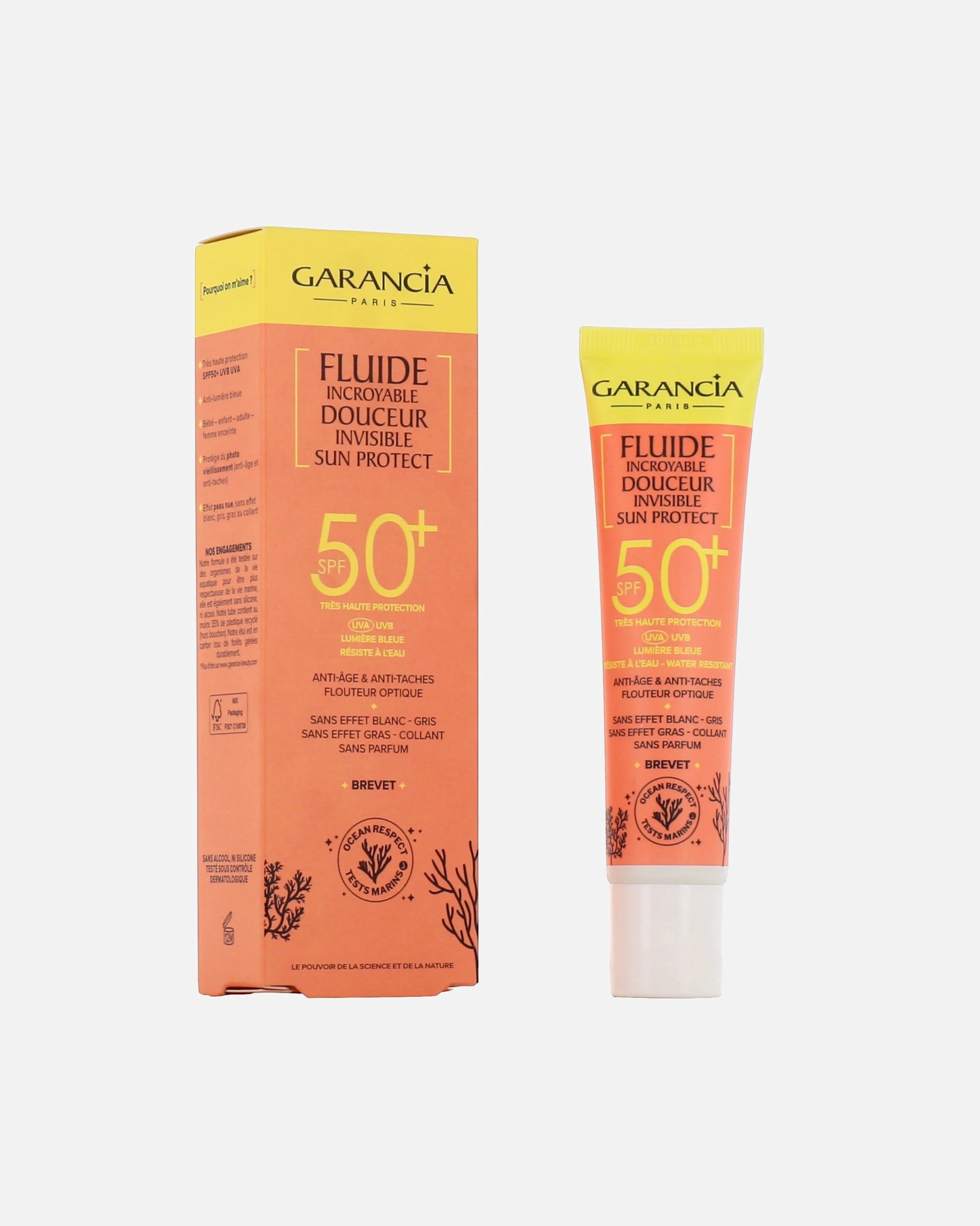 Crème solaire pour le corps pour Unisexe Garancia Fluide teinté embellisseur SPF50+ 40 ml