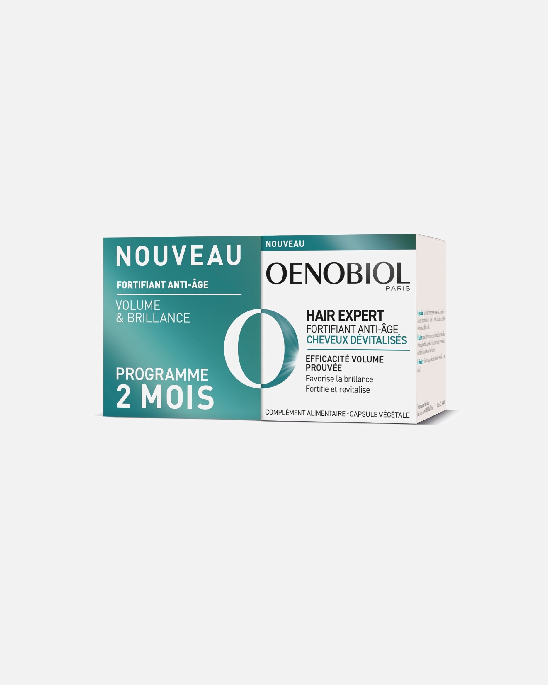 Compléments alimentaires anti-âge pour Unisexe OENOBIOL HAIR EXPERT Fortifiant Anti-Âge 2x30 pièces