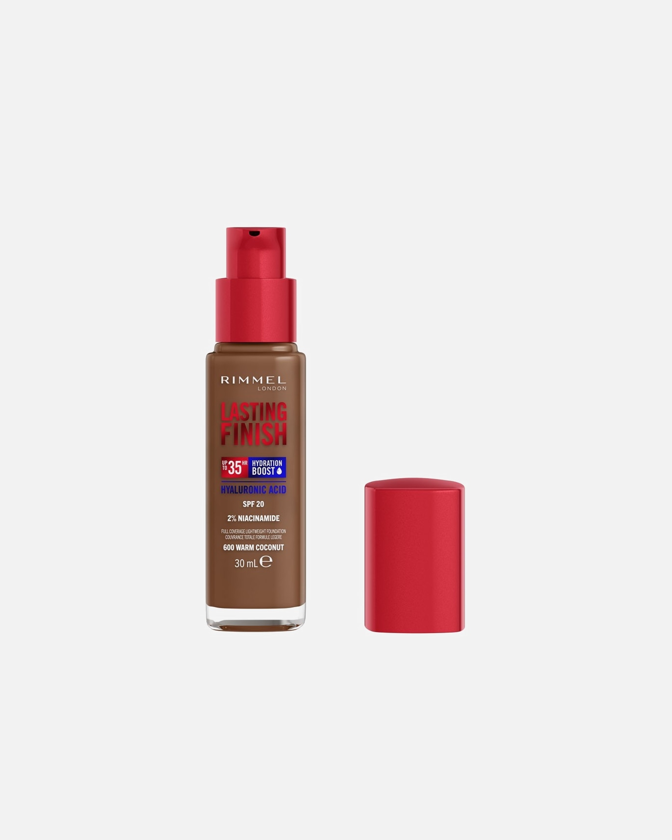 Fond de teint pour Unisexe Rimmel London Lasting Finish 600 Warm Coconut