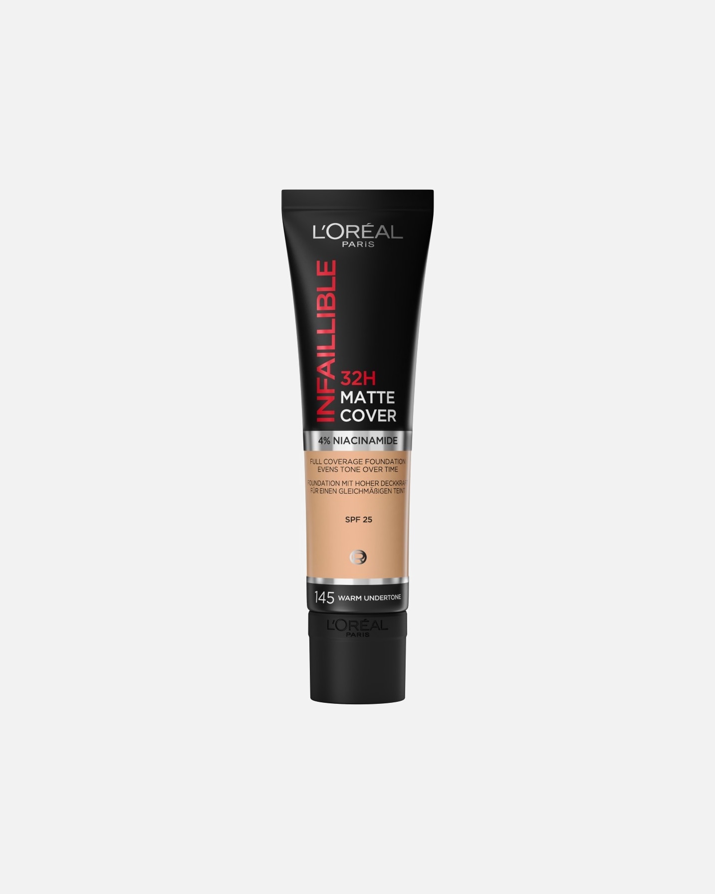 Fond de teint pour Unisexe L’Oréal Paris Infaillible 32H Matte Cover 145 Warm Undertone