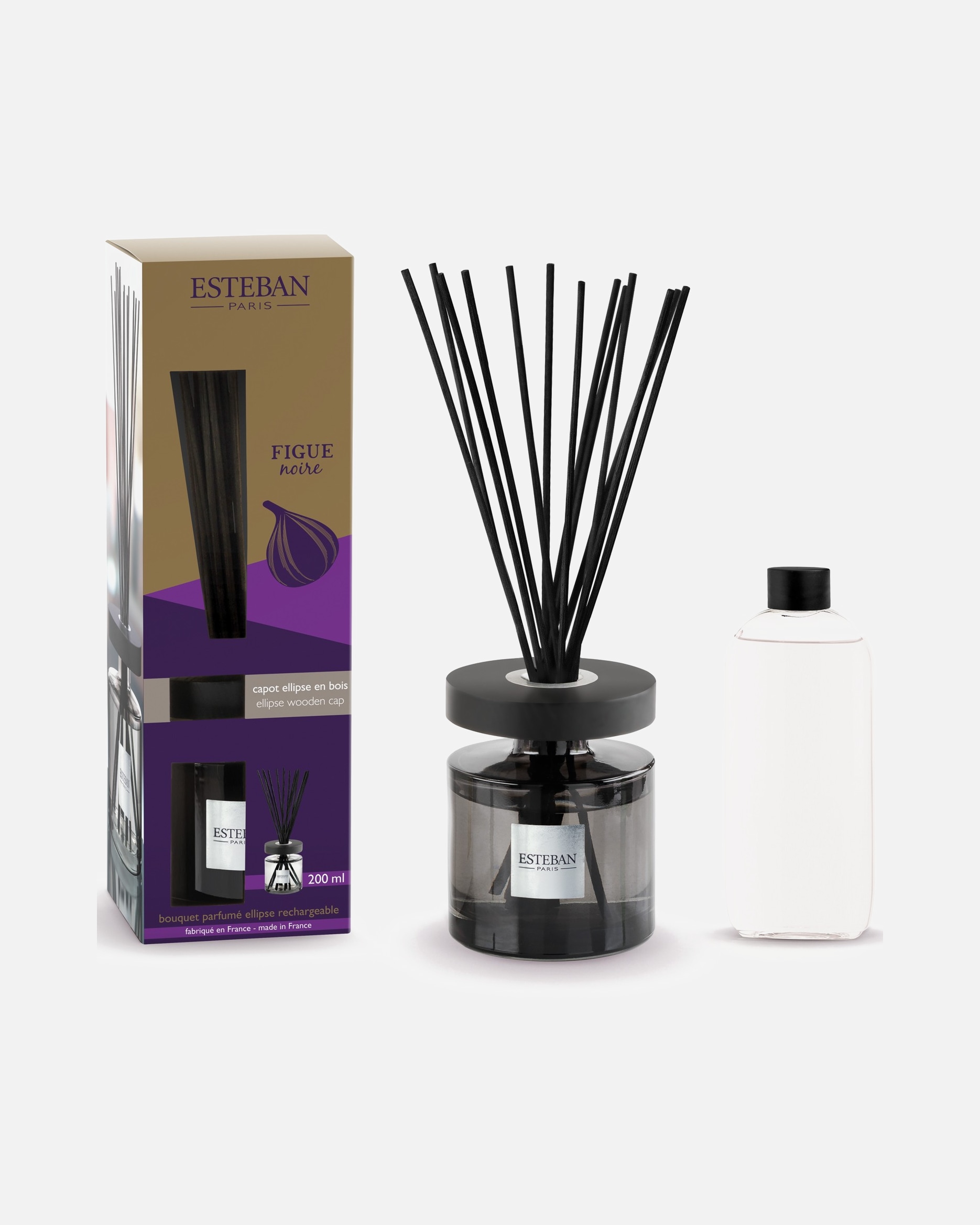 Parfum d'ambiance pour Unisexe Esteban BOUQUET PARFUMÉ ELLIPSE FIGUE NOIRE 200 ml