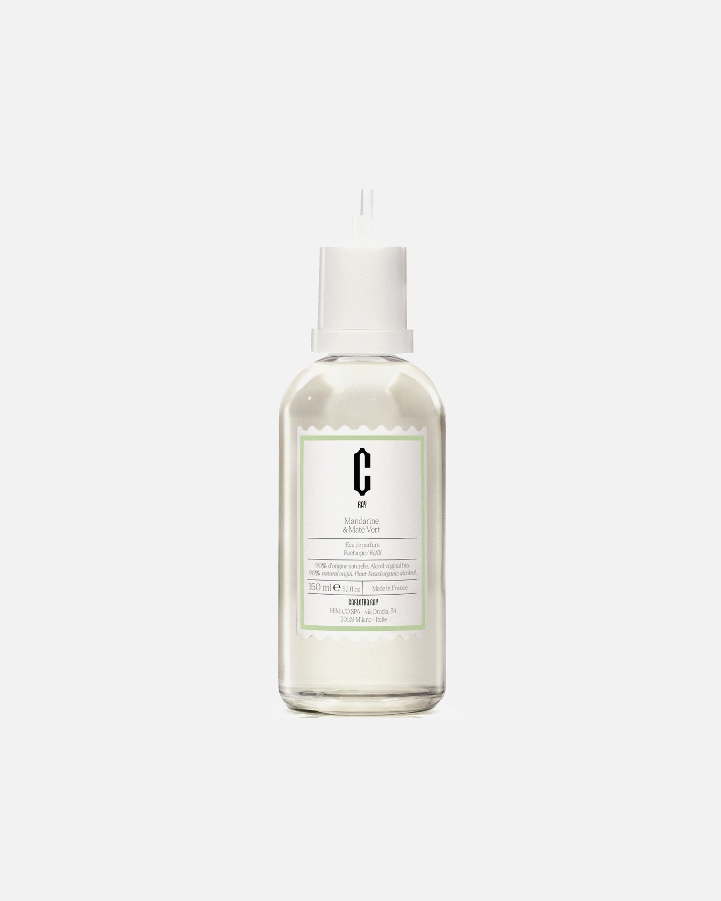 Eau de parfum pour Femme Carlotha Ray MANDARINE & MATÉ VERT 150 ml - Recharge