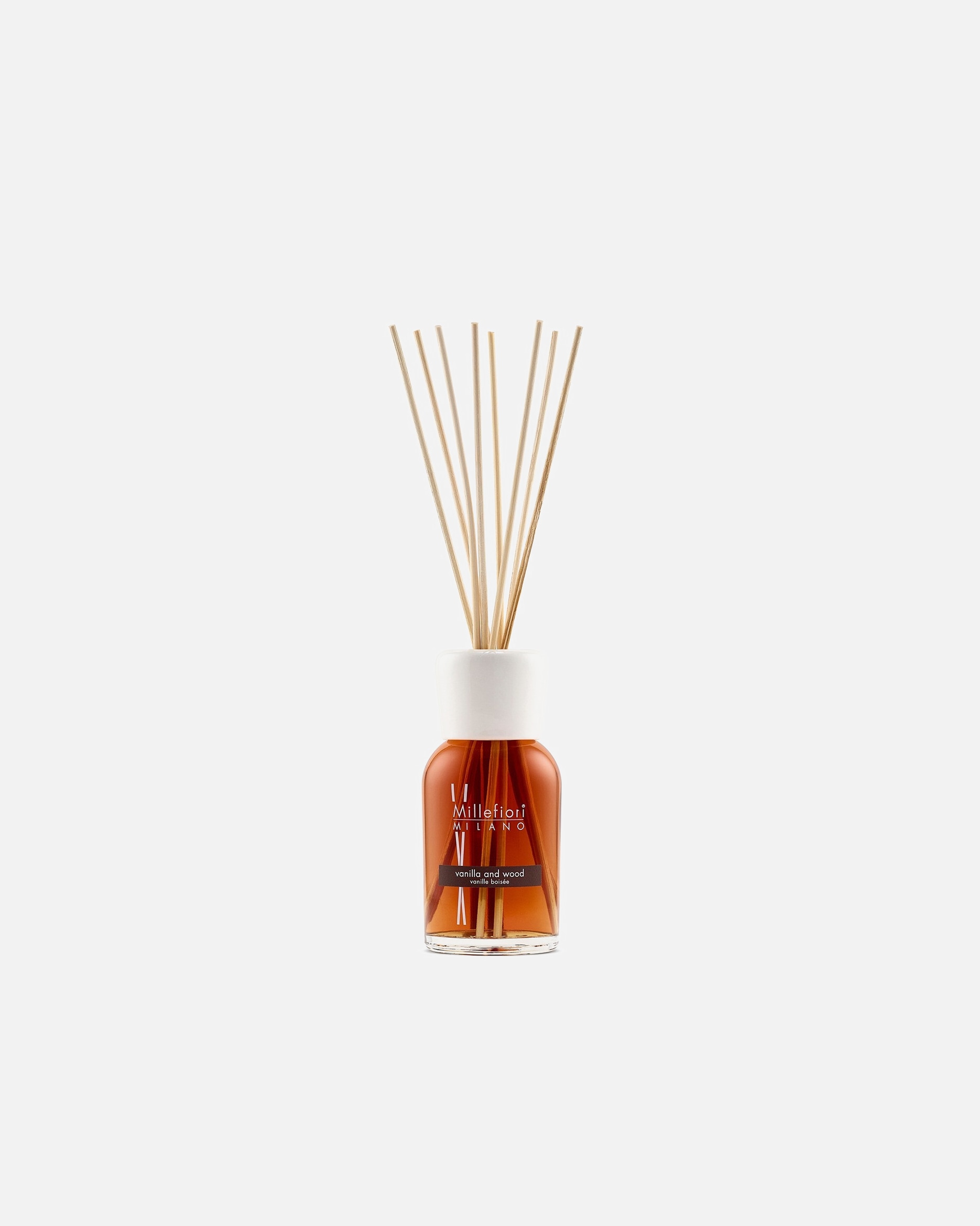 Parfum d'ambiance pour Unisexe Millefiori MILANO Diffuseur à bâtonnets, vanille boisée 250 ml