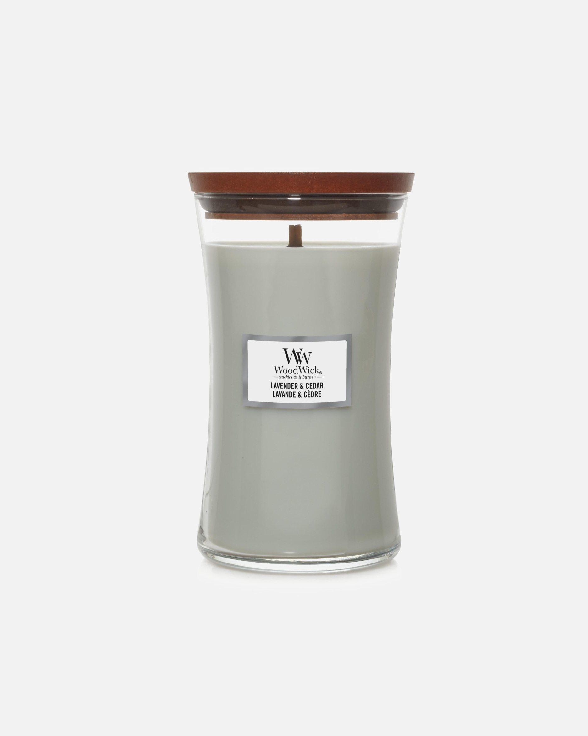 Bougie pour Unisexe WoodWick Lavande & Cèdre Lavande & Cèdre