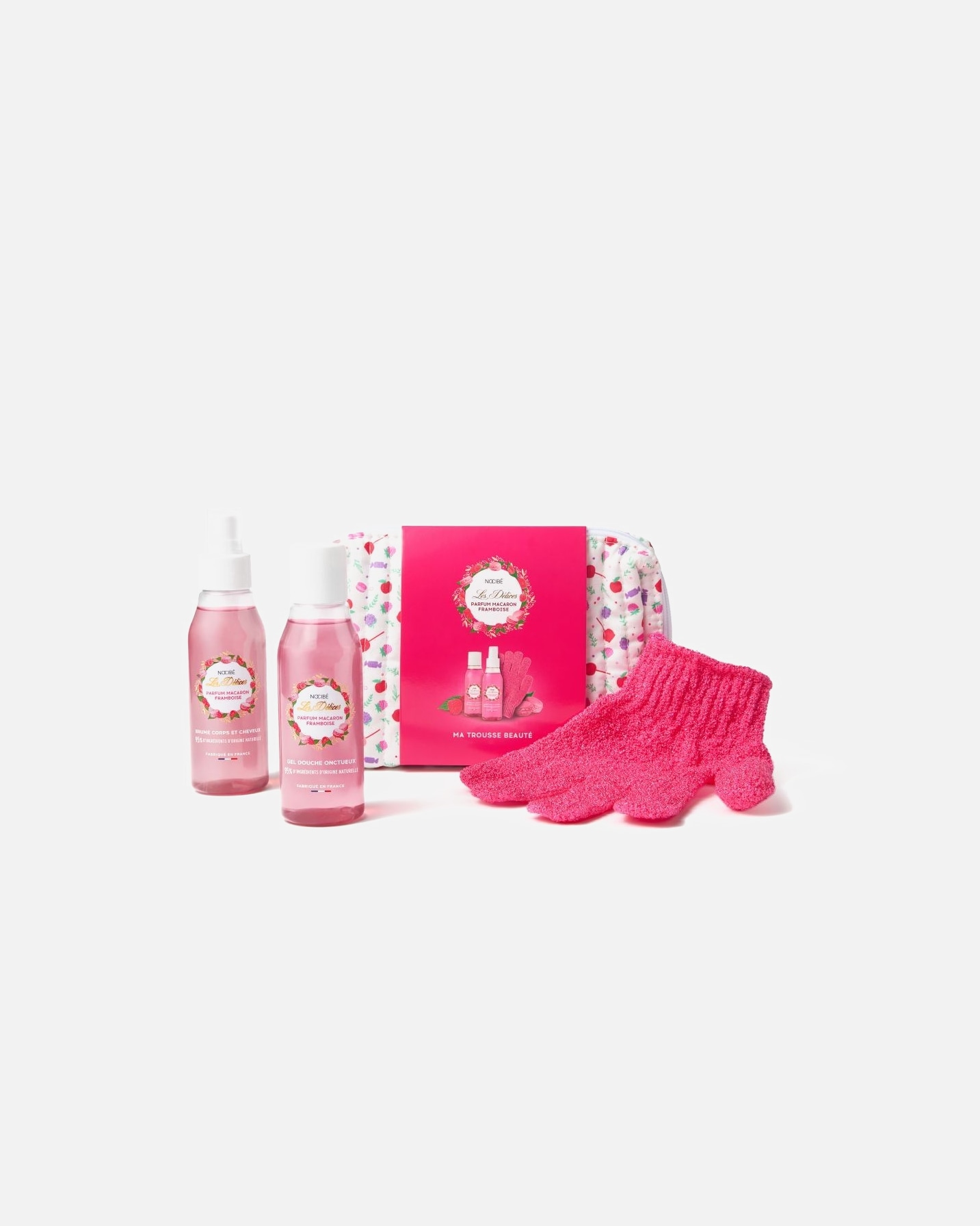 Coffret soin corps pour Unisexe Nocibé Edition limitée Ma Trousse Beauté Parfum Macaron Framboise 1 unité