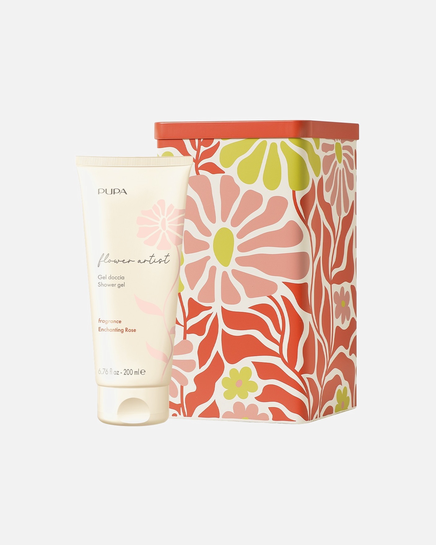 Gel douche pour Femme PUPA Milano Flower Artist 001 - ENCHANTING ROSE