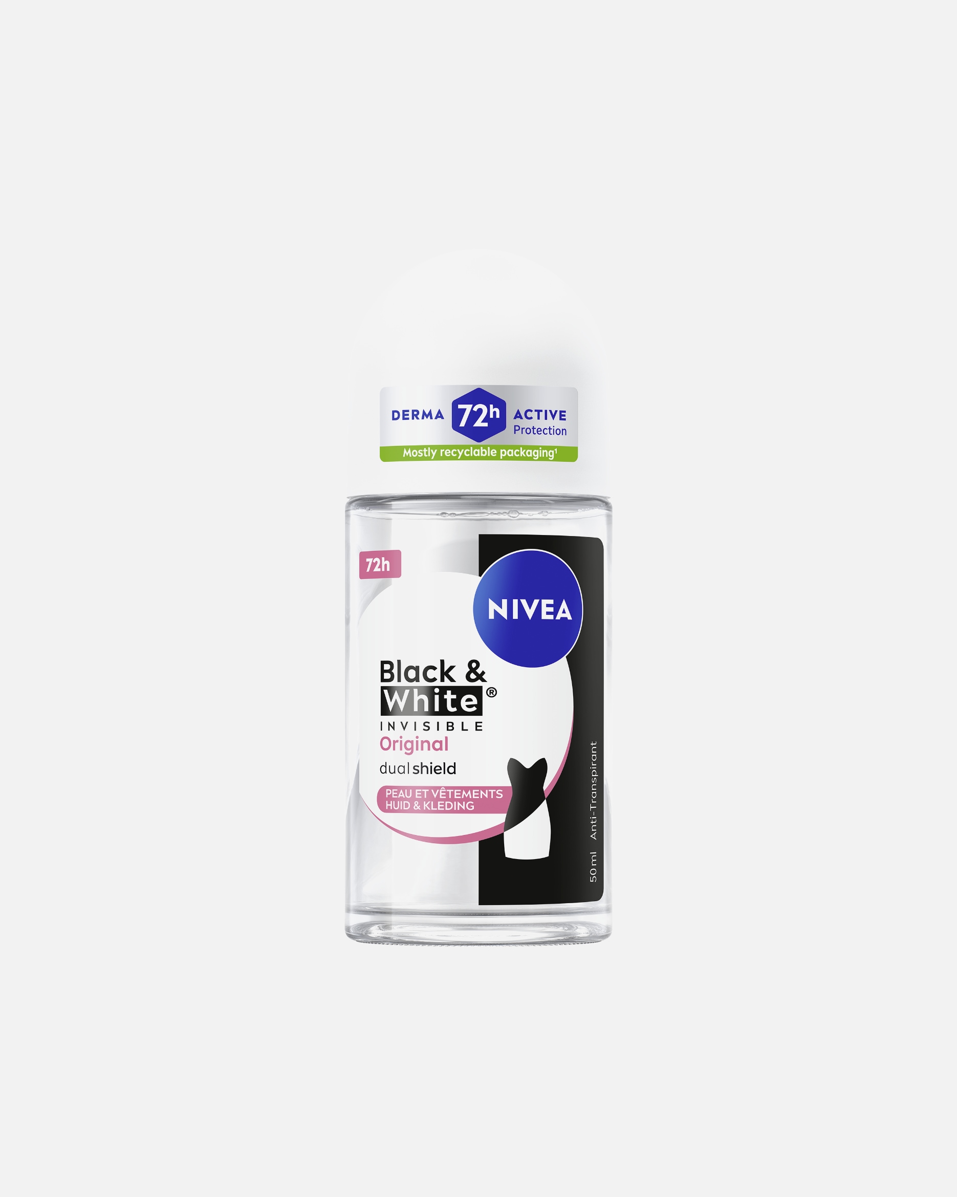 Déodorant pour Femme NIVEA Bille 72H Black & White Original 50 ml