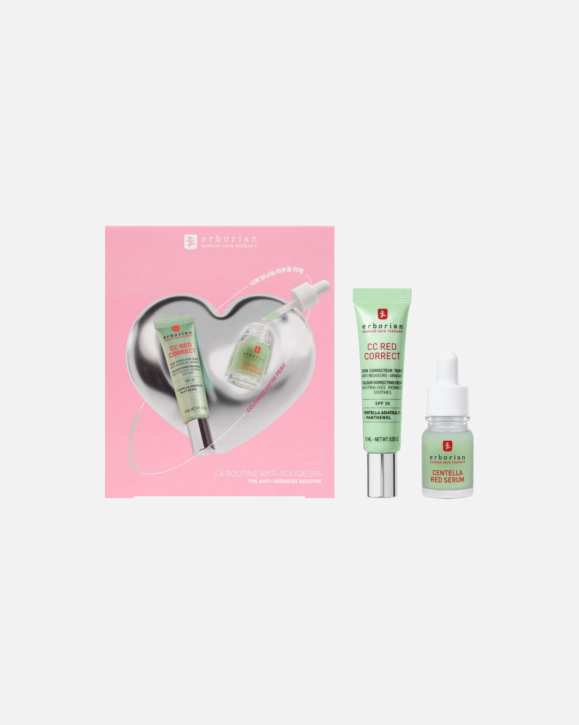 Coffret soin visage pour Unisexe Erborian CC Red X Centella Red Serum 1 unité
